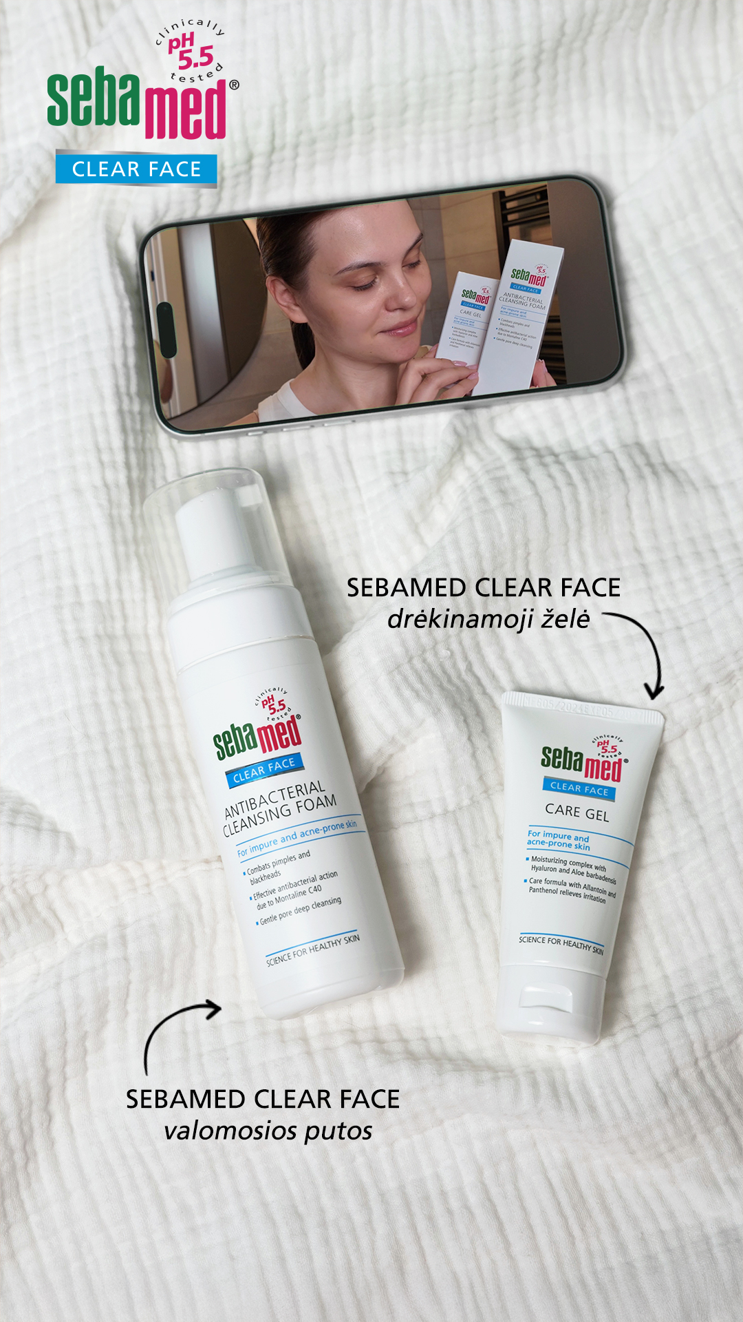 Sebamed Lietuva Facebook ad from May 1, 2026
