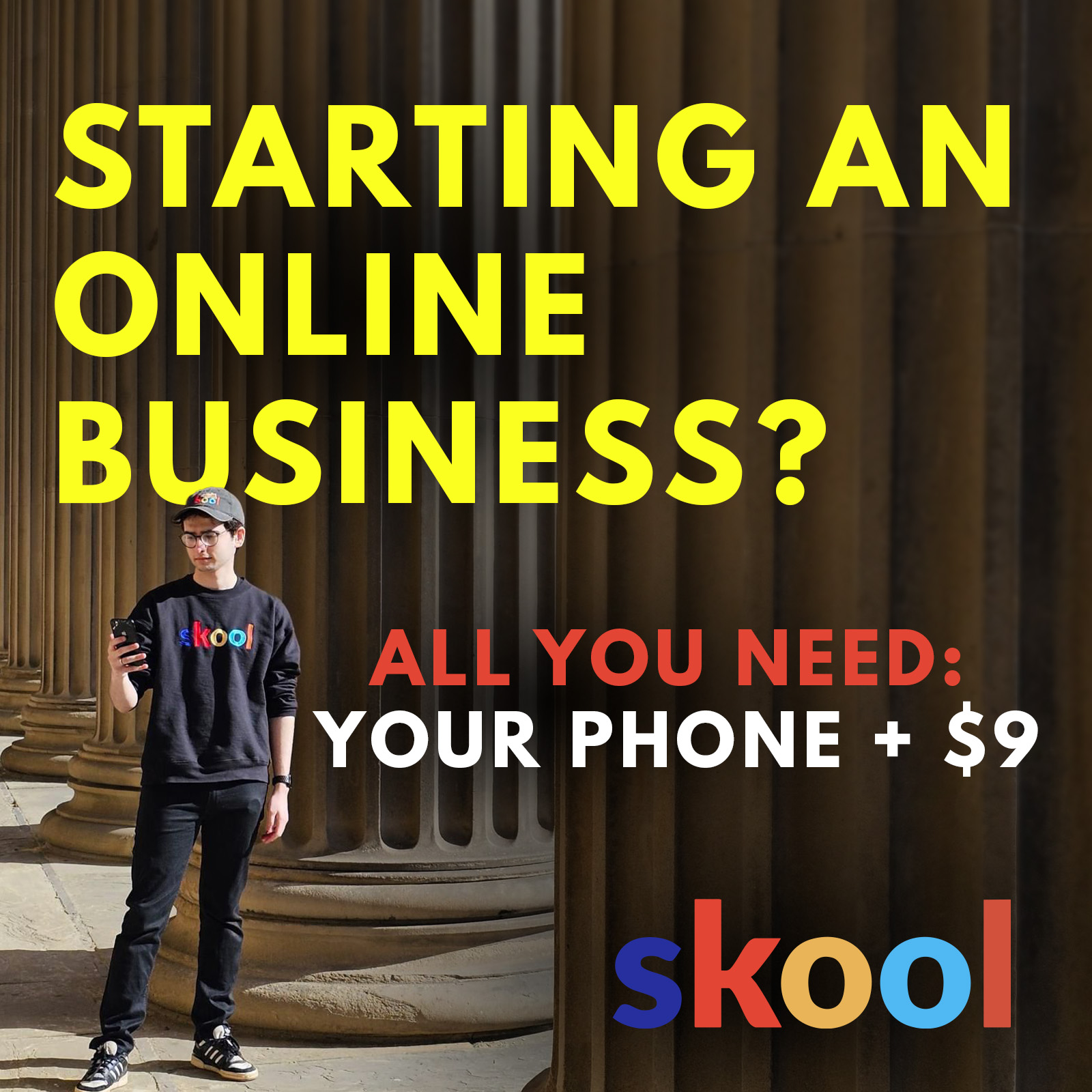 Skool Facebook ad