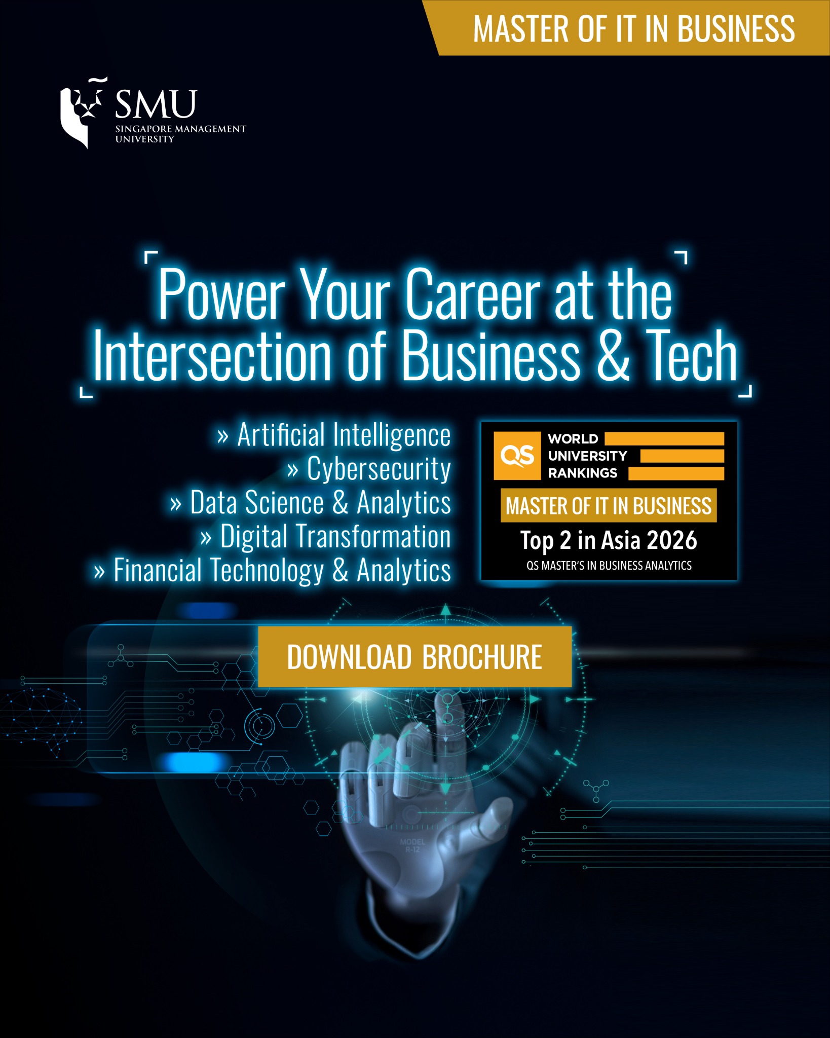 SMU Master of Information Technology in Business - MITB Facebook ad