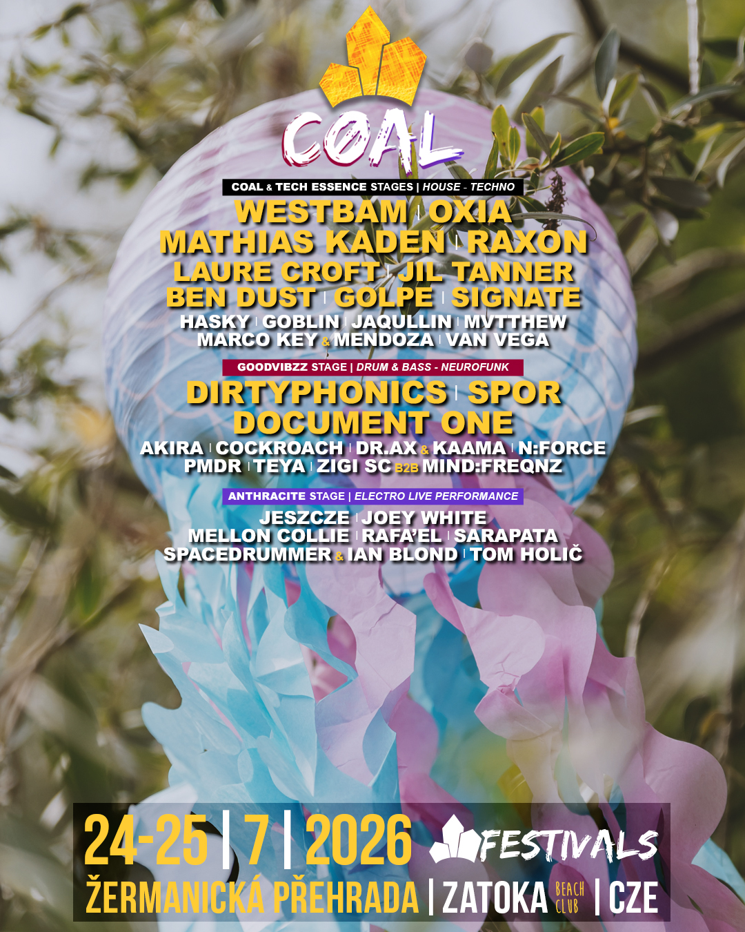 COAL Festivals Facebook ad: Léto na přehradě