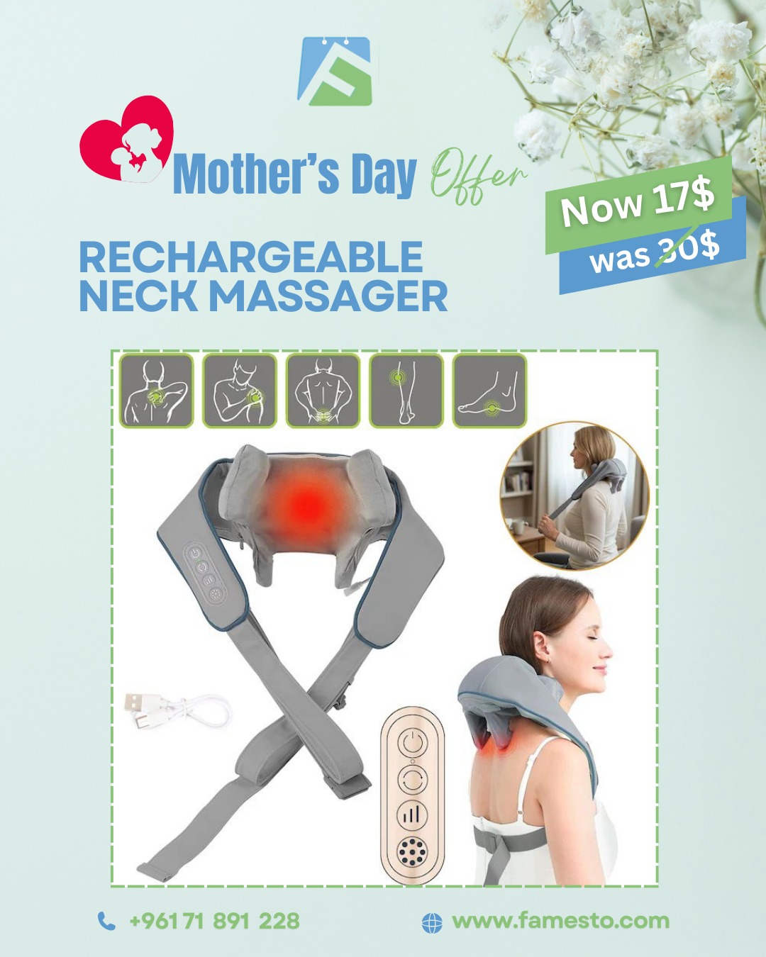 Famesto Facebook ad: Make this Mother’s Day unforgettable