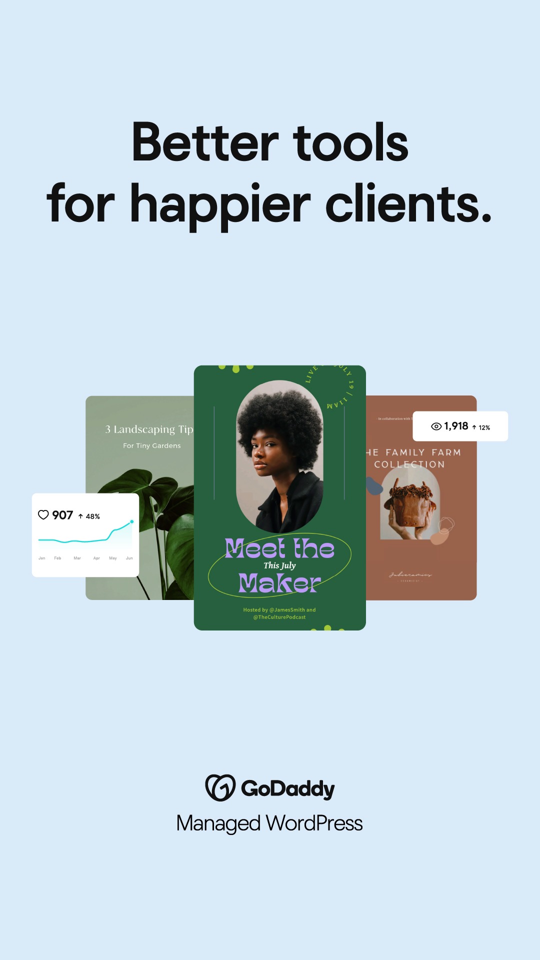 GoDaddy Facebook ad