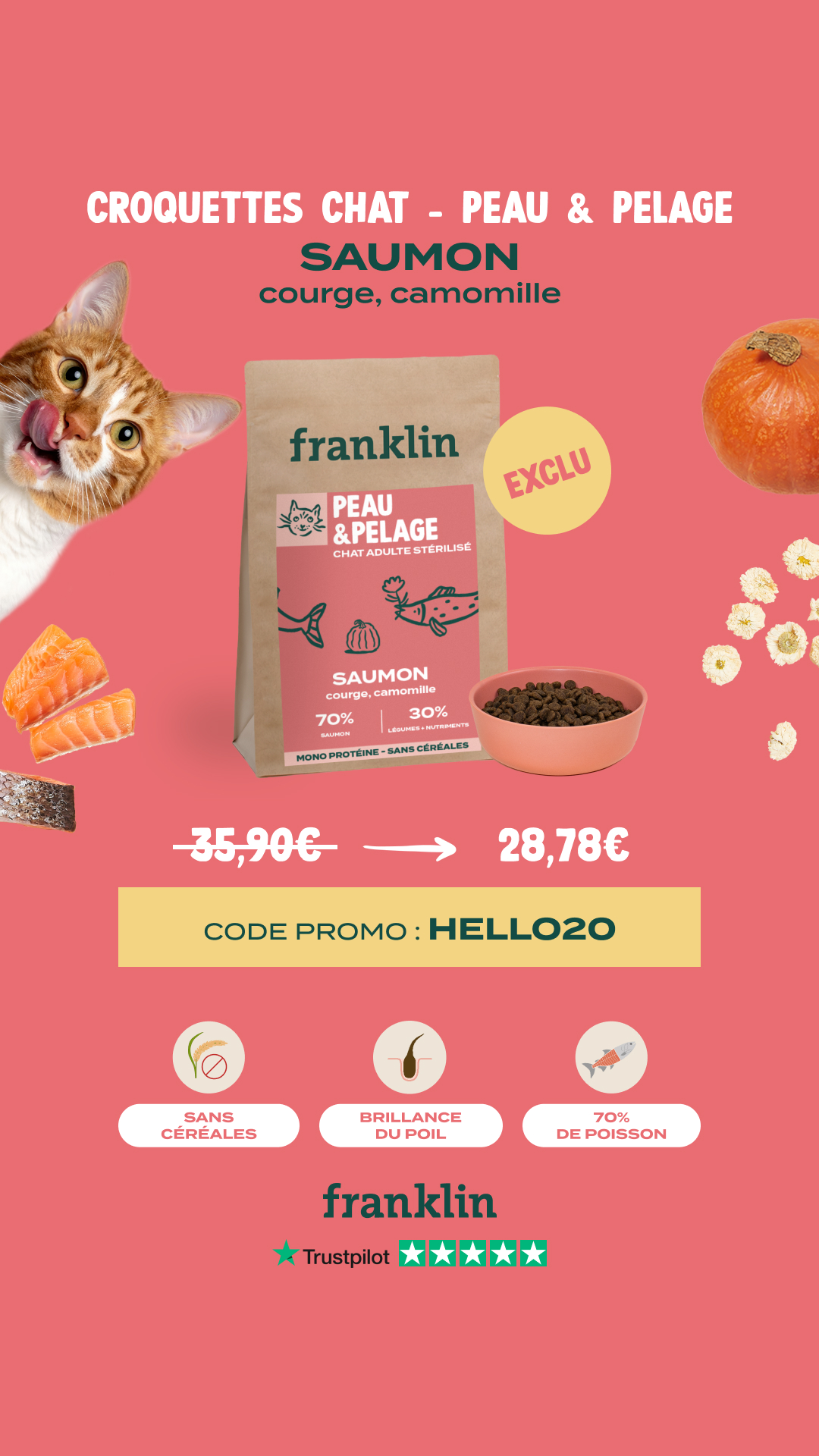 Franklin Pet Food Facebook ad