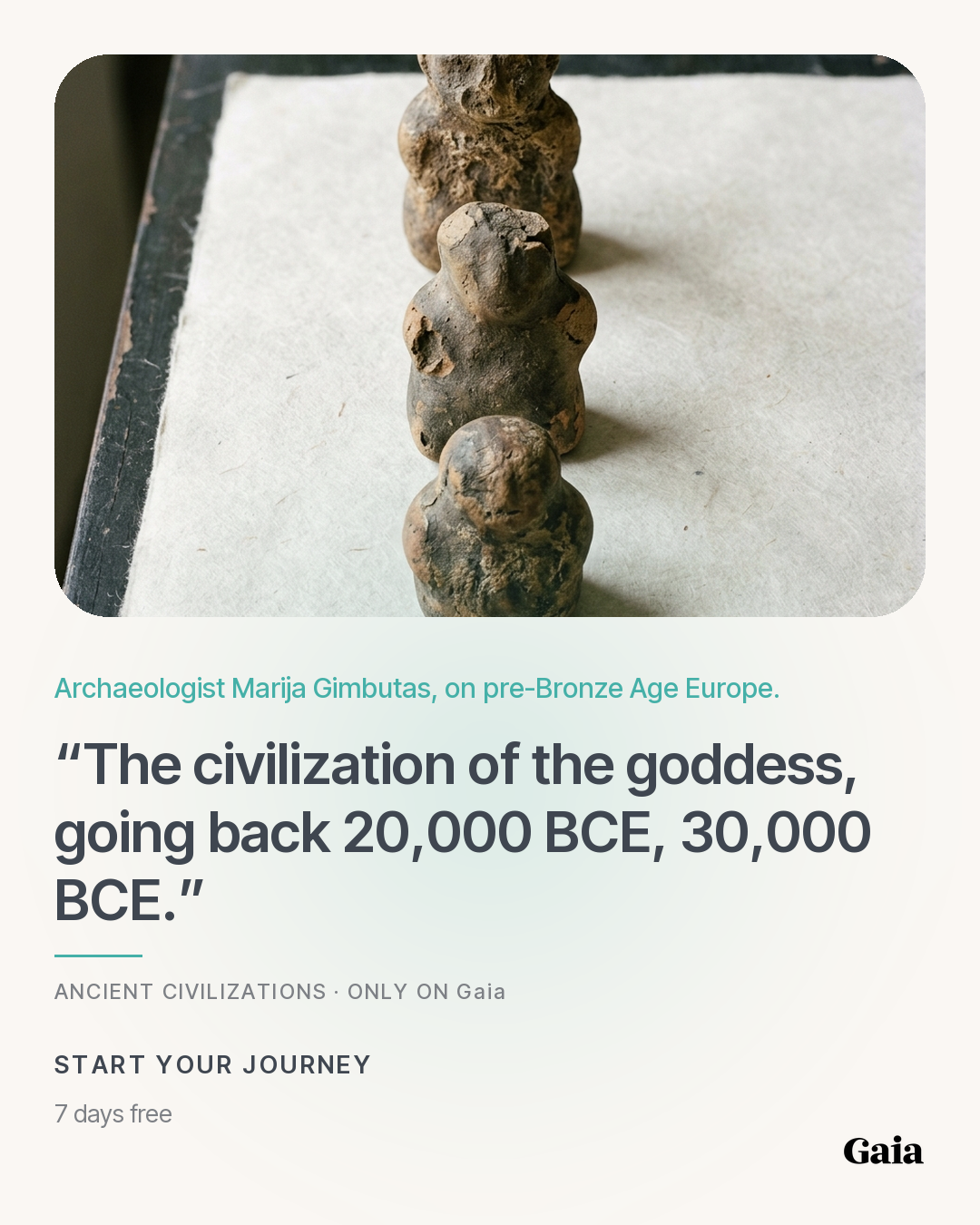 Gaia Facebook ad