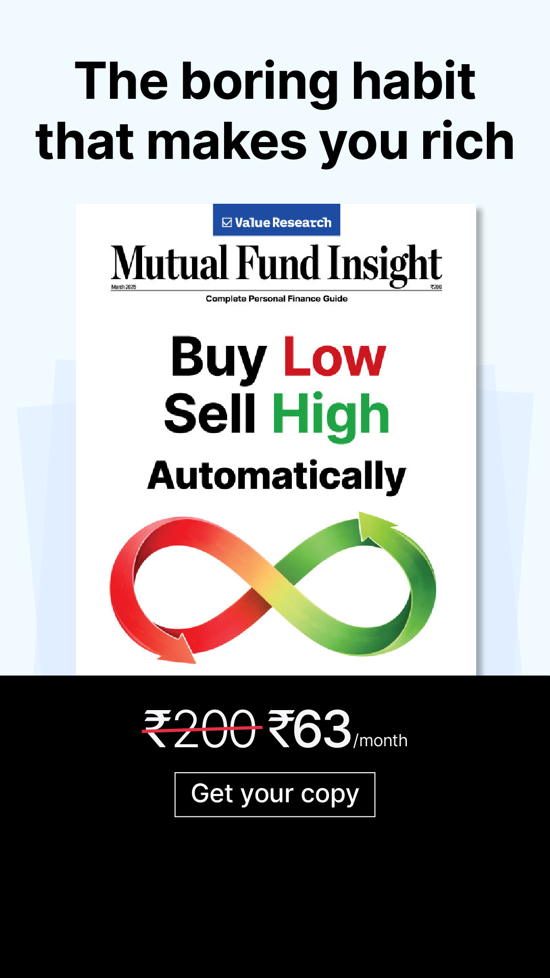 Value Research Facebook ad from Feb 25, 2026