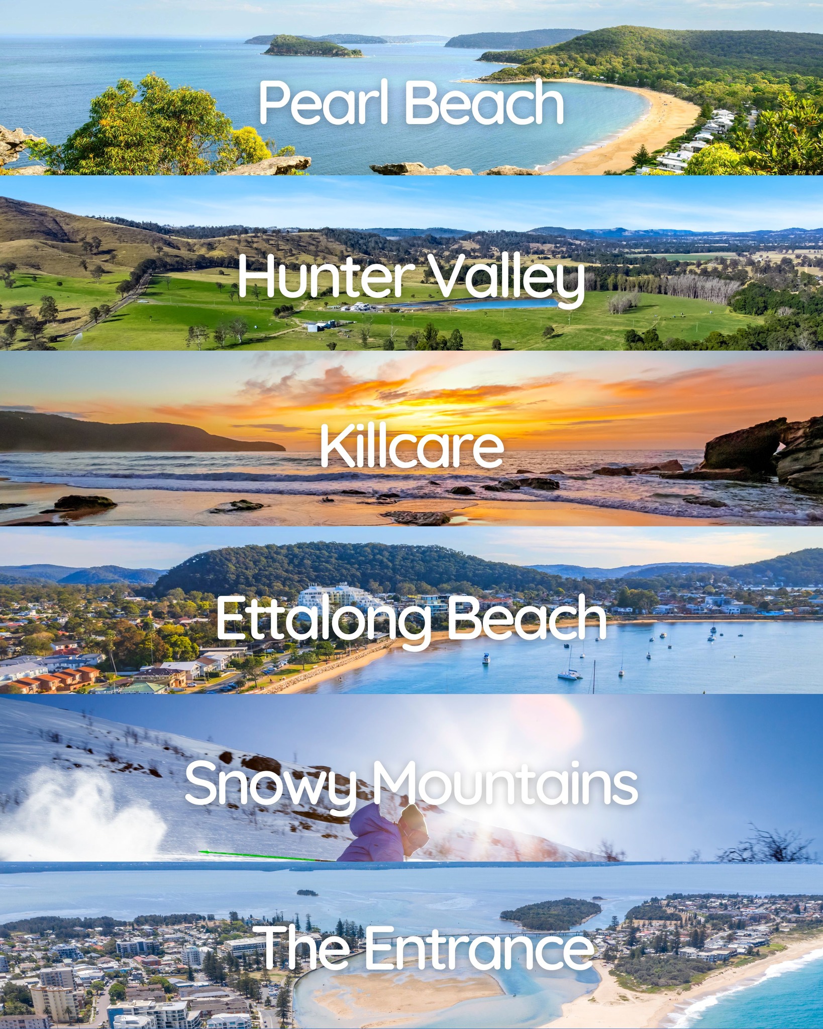 HolidayCo. For Every Season Facebook ad: With six destinations across New South Wales, we’re…