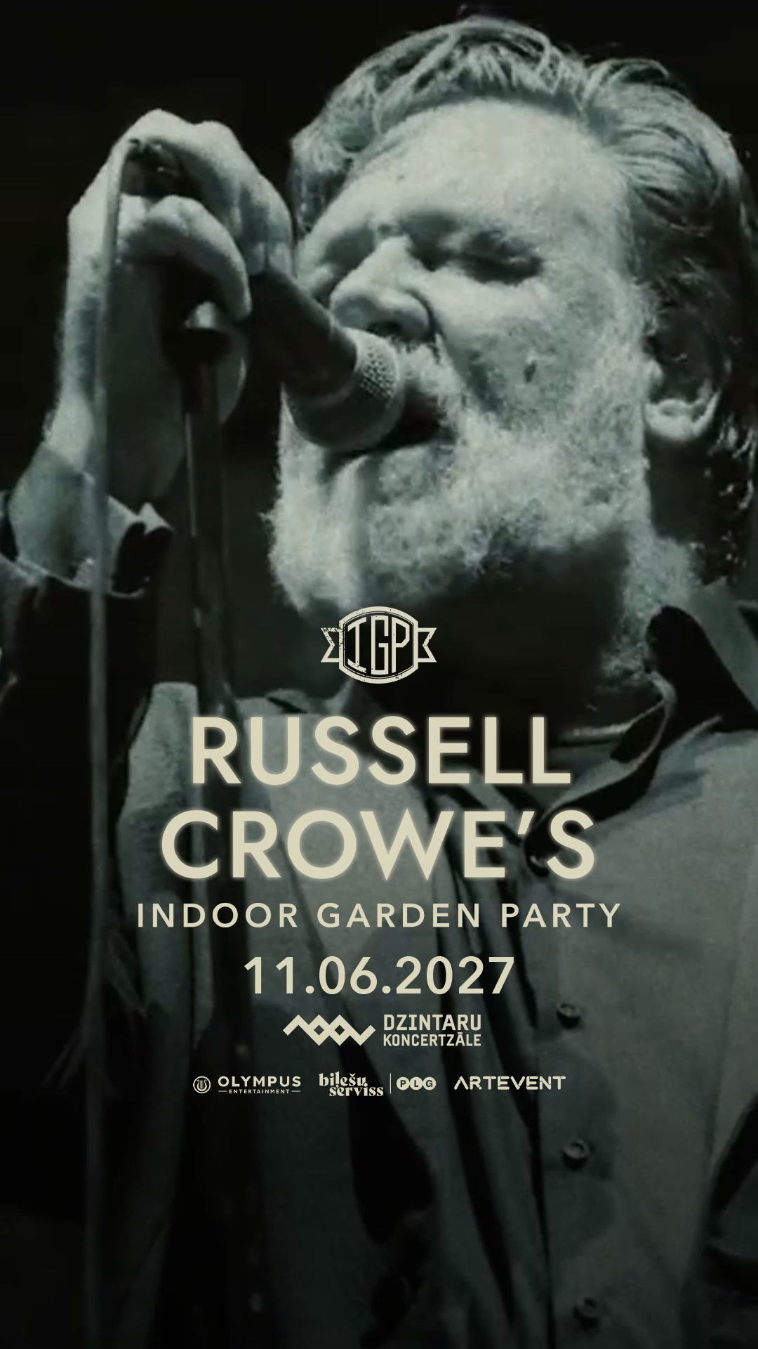 ArtEvent - concert agency Facebook ad: One evening with RUSSELL CROWE