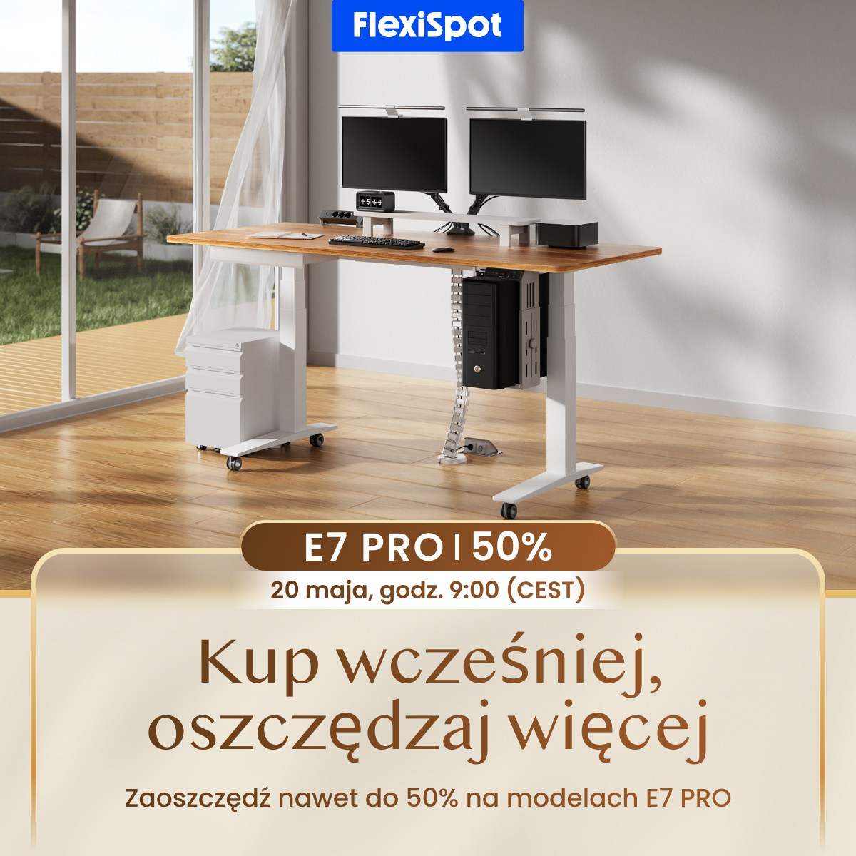 FlexiSpot pl Facebook ad: Miesiąc Marki FlexiSpot