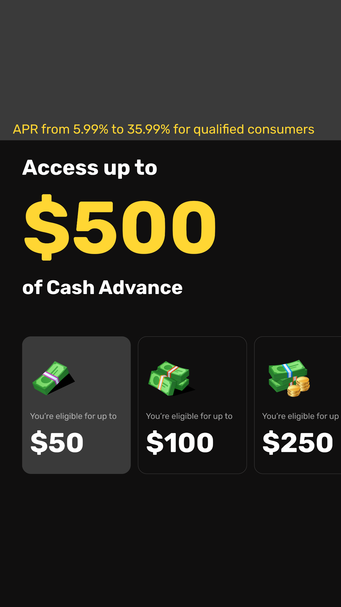 Instant Cash Advance Facebook ad