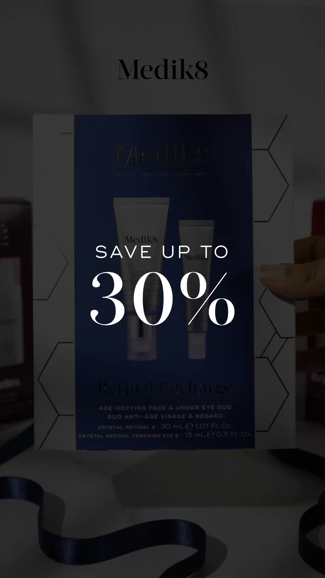 Medik8 Facebook ad: Clinically Proven & Ready To Gift