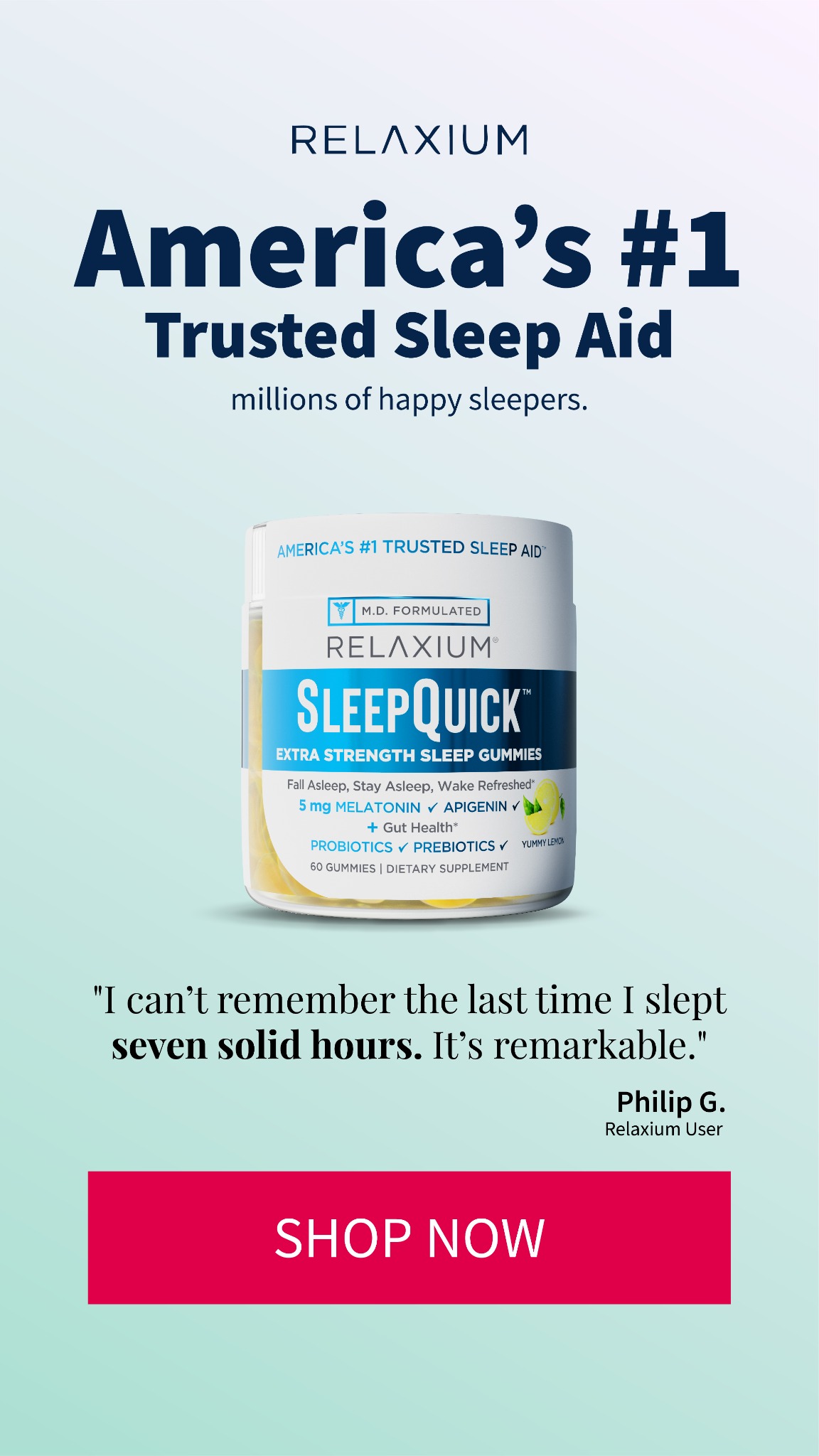 Relaxium Facebook ad