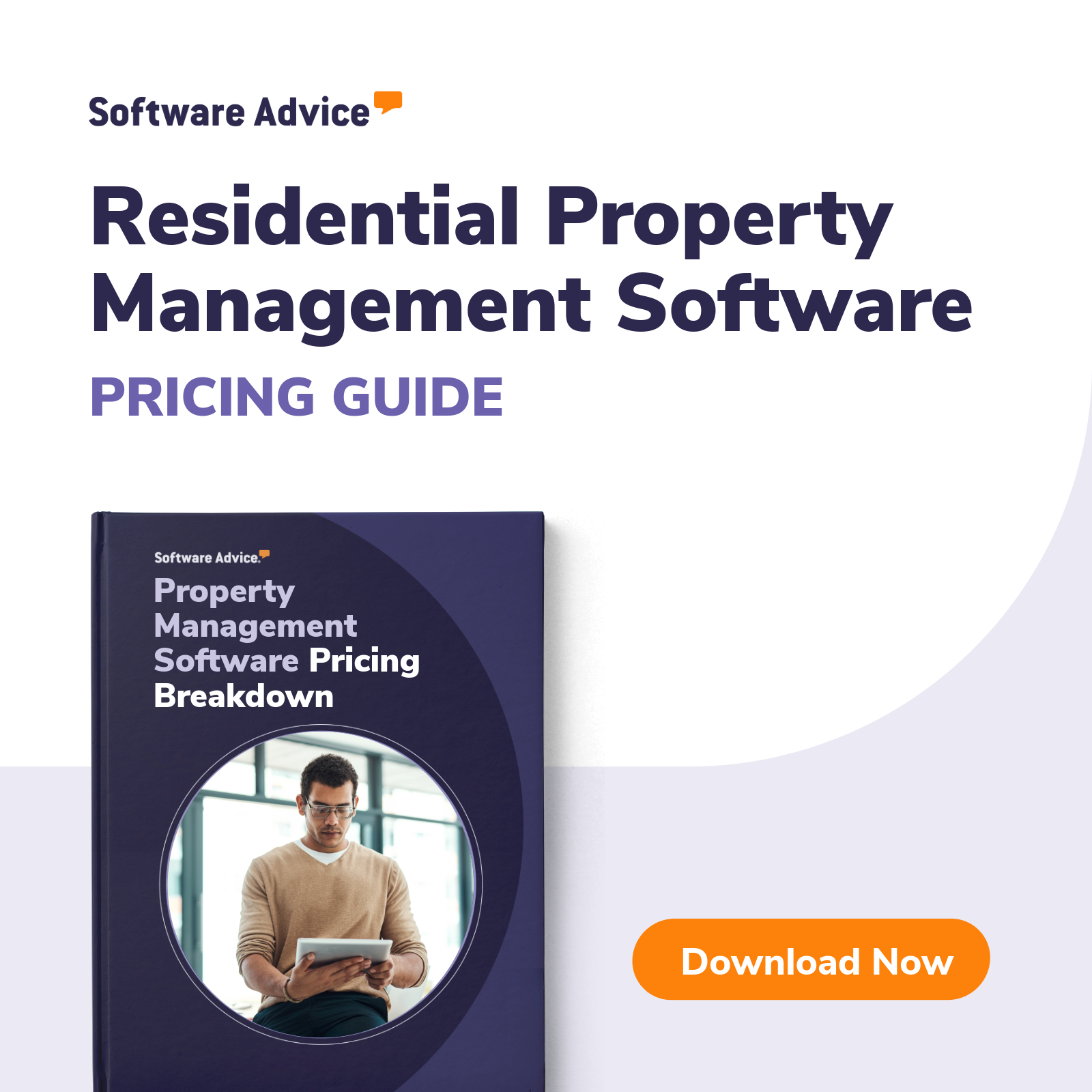 Software Advice Facebook ad: Residential Property Management Software Pricing Guide