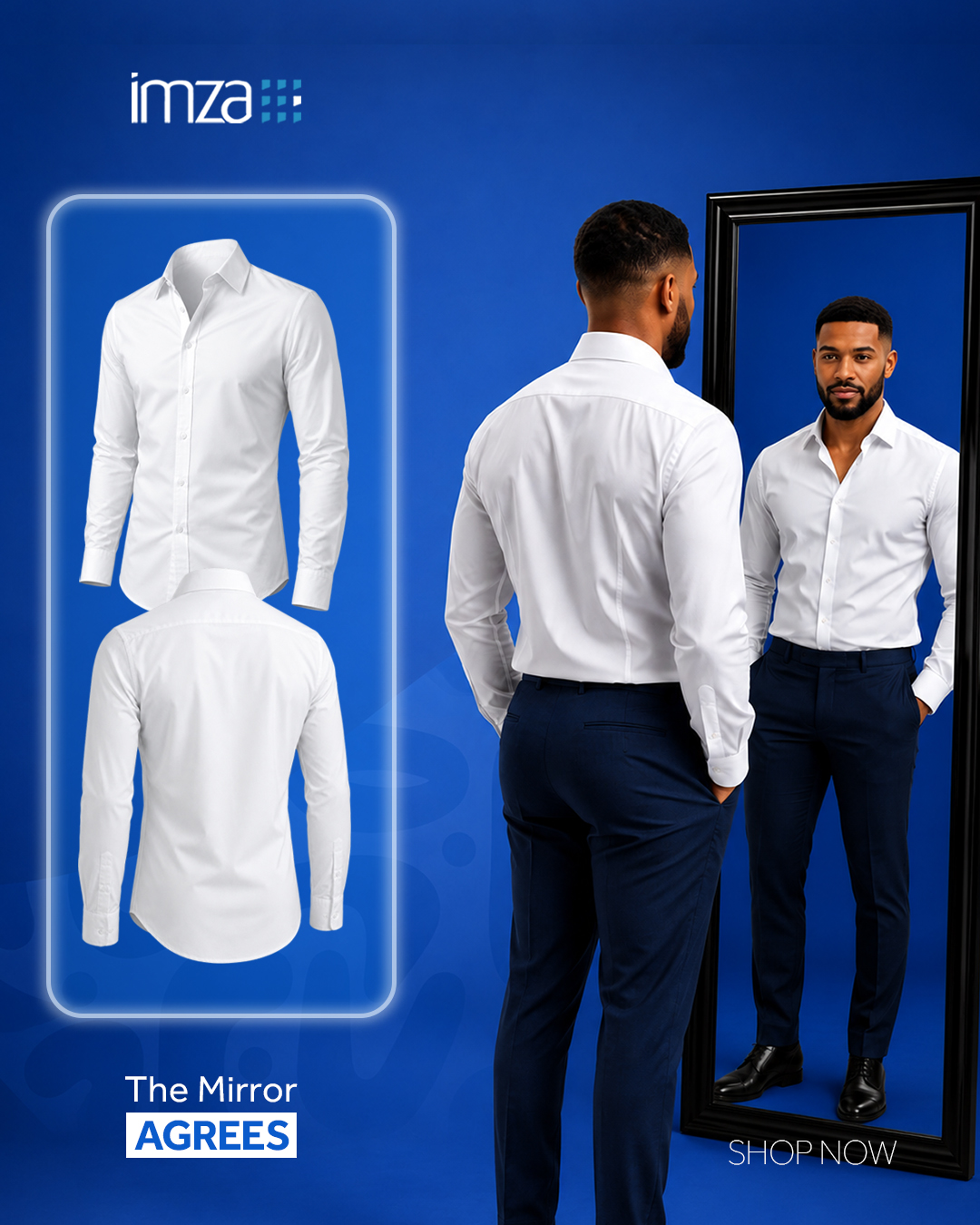 Imza Nigeria Facebook ad: When the fit is right, confidence comes naturally.