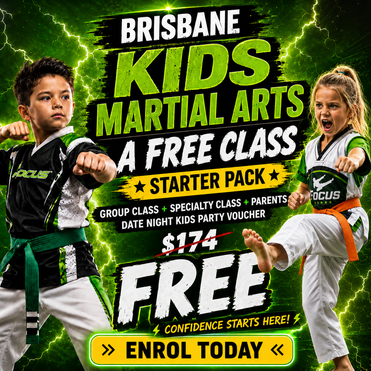 Focus Martial Arts Facebook ad