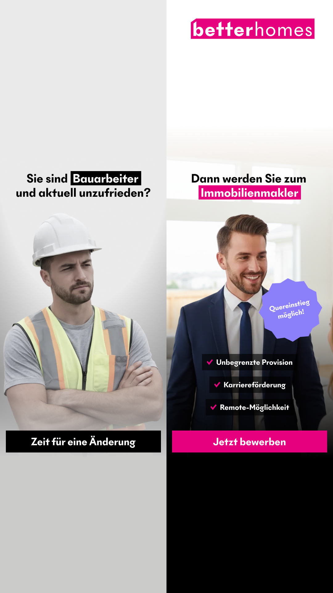 Betterhomes Schweiz Facebook ad from May 6, 2026