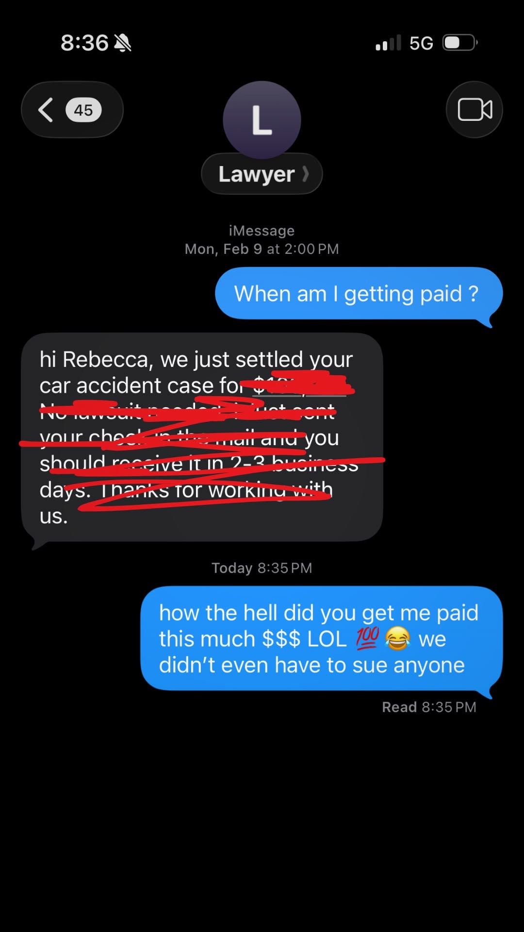 Auto Accident Compensation Facebook ad