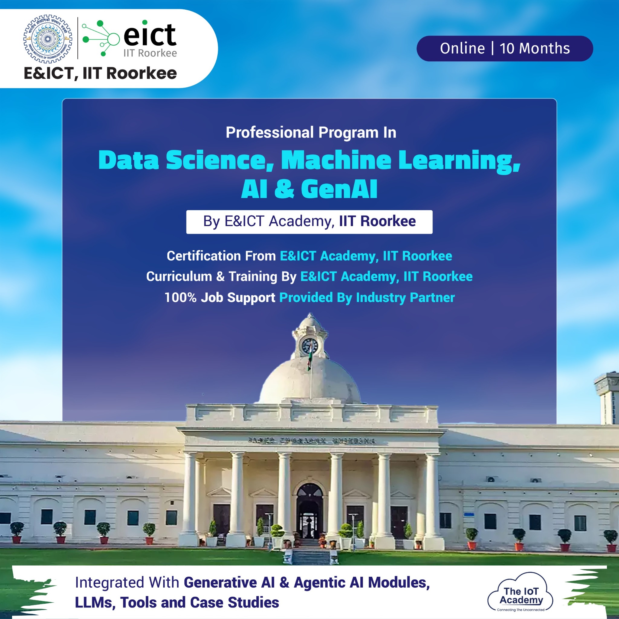 The IoT Academy Facebook ad: Apply for a 100% Job Support Program and…