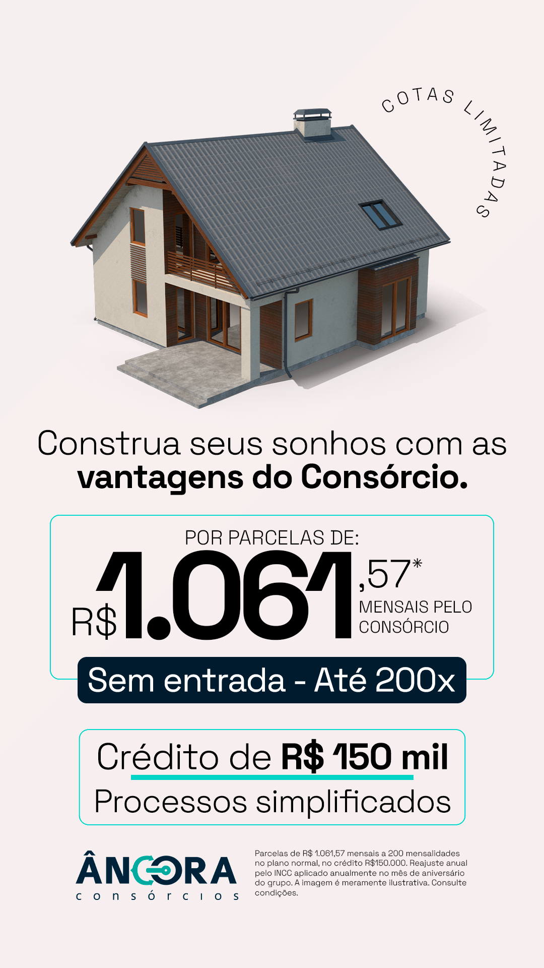 Âncora Adm. Consórcios Facebook ad from Jul 16, 2026