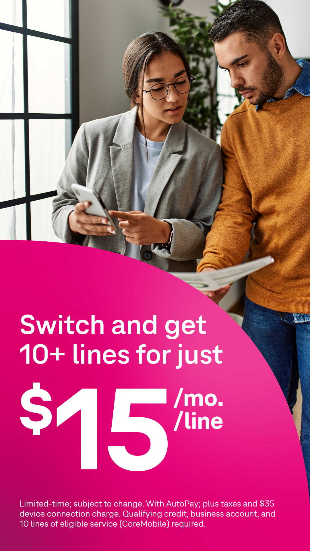 T-Mobile for Business Facebook ad