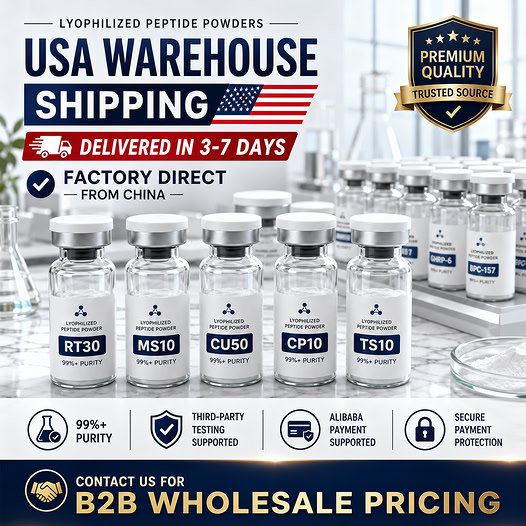 Peptide logistics Facebook ad from Jun 23, 2026