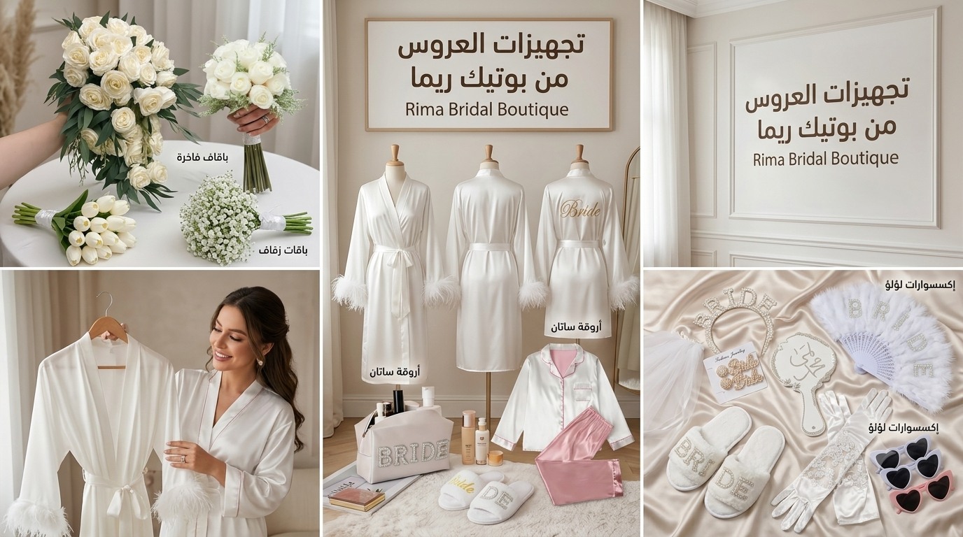 بوتيك ريما Rima boutique Facebook ad: **كولكشن عرايس 2026 وصل إلى Rima Boutique**