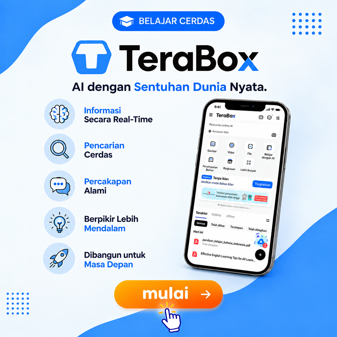 TeraBox AI Content Tools Facebook ad: Bantuan belajar gratis