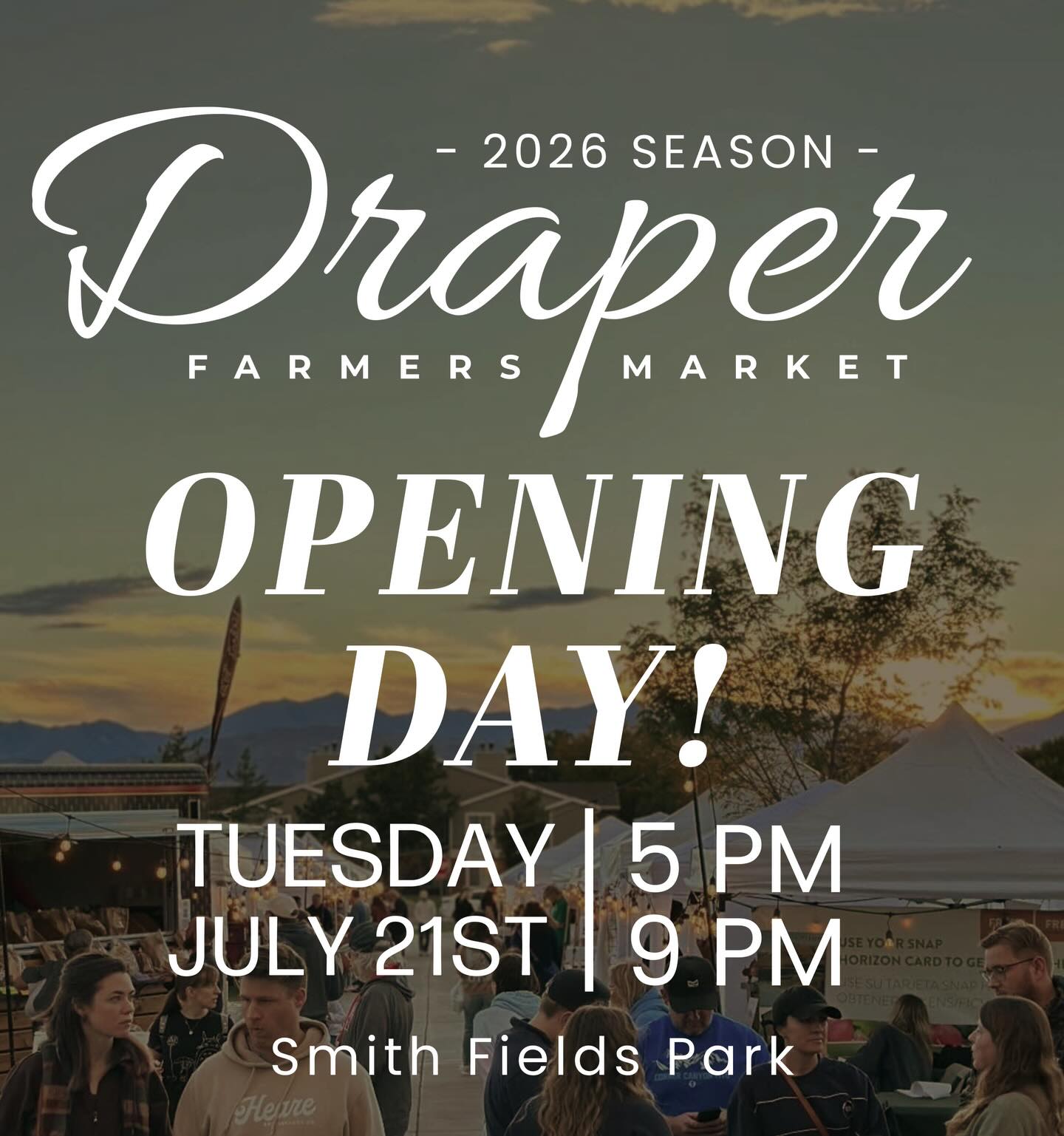 Draper City Farmers Market Facebook ad
