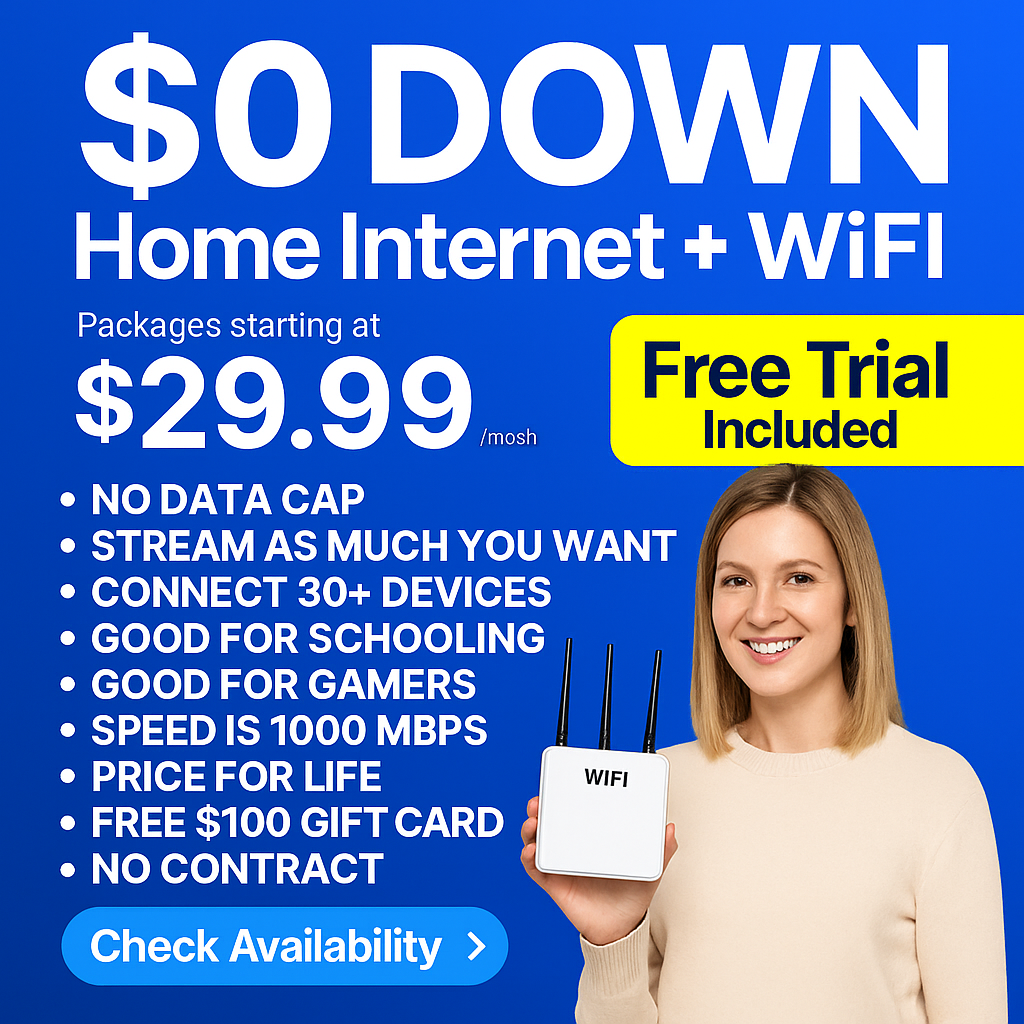 Book Your Internet Facebook ad
