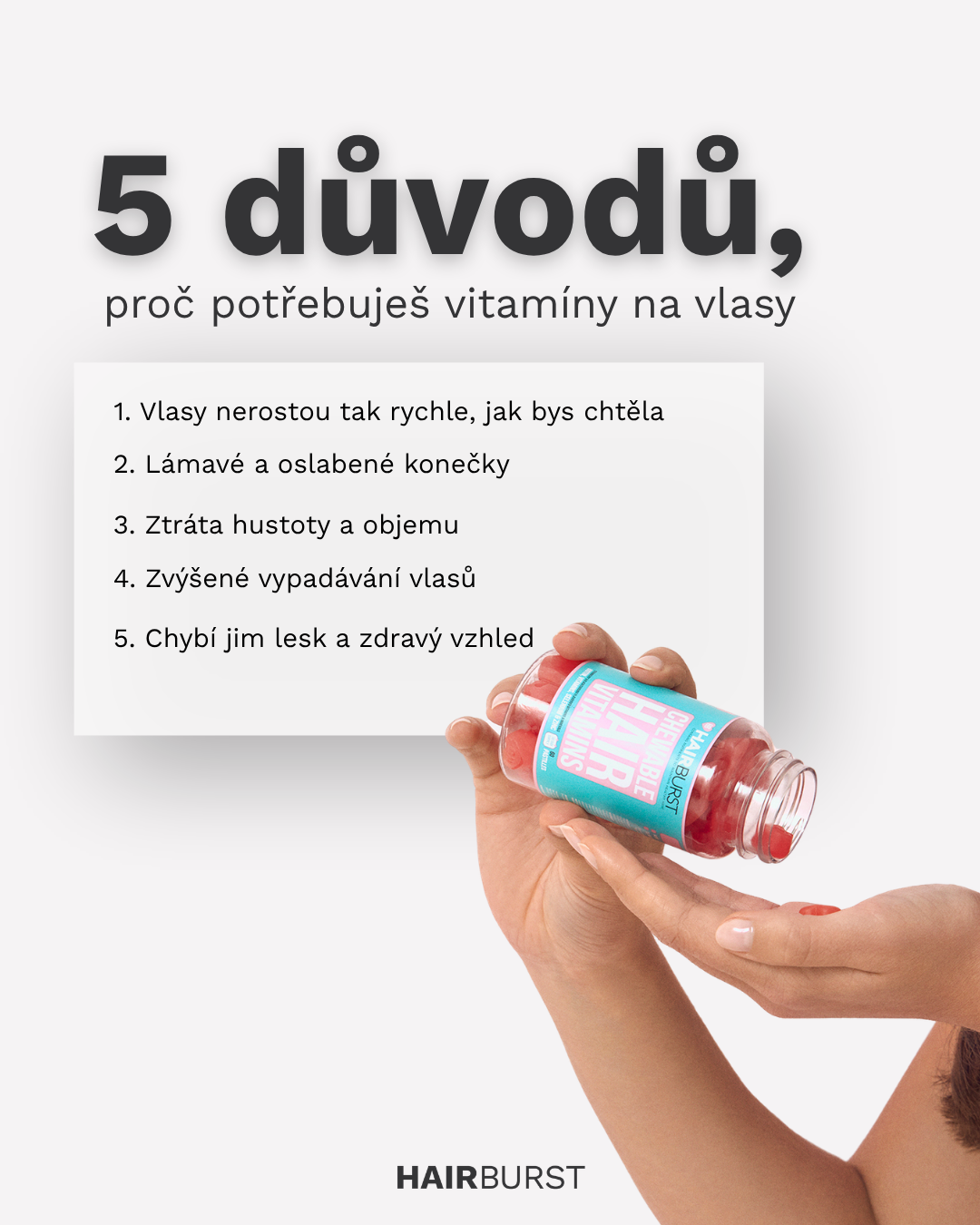 Hairburst Czech Republic Facebook ad