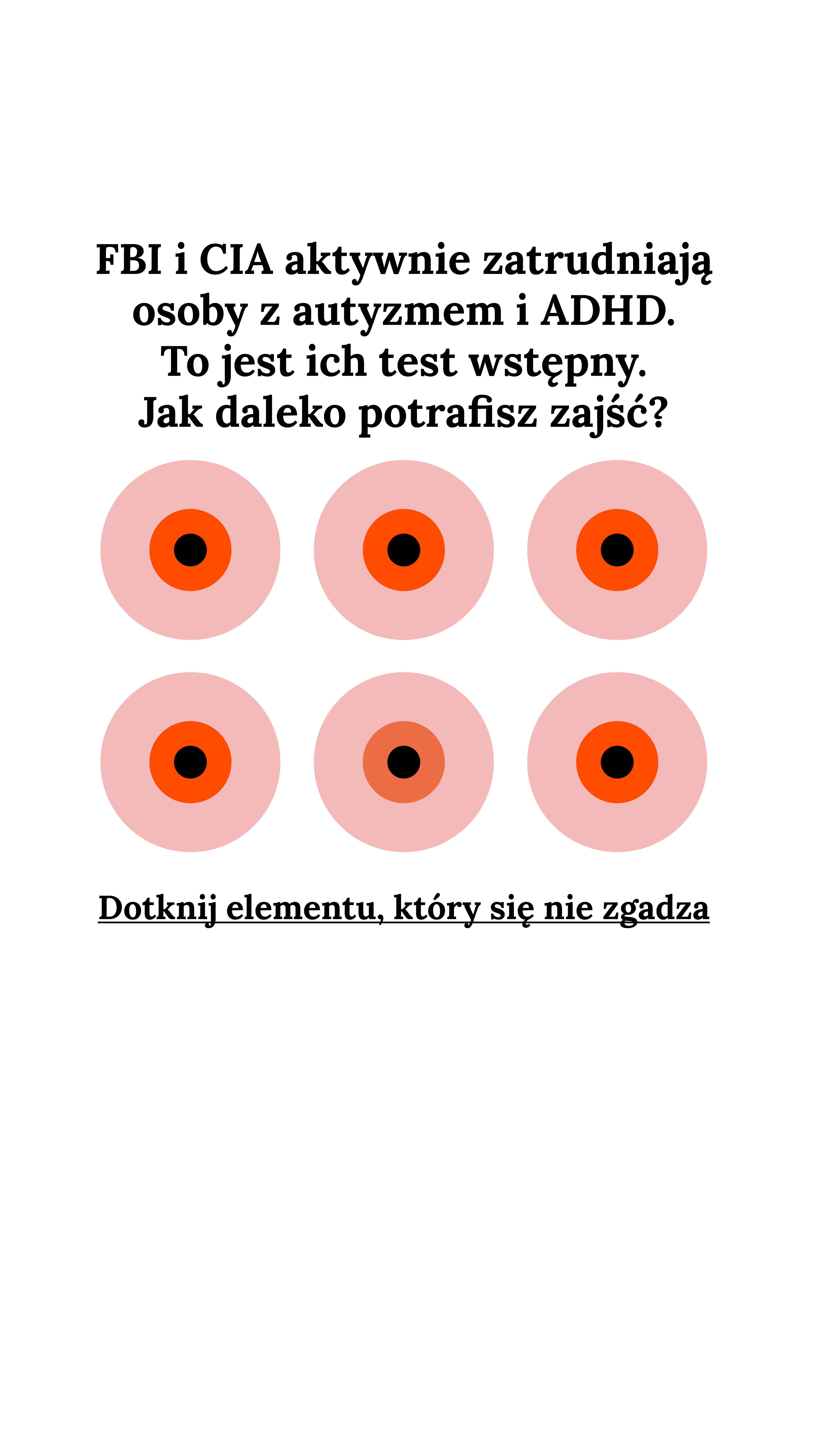 International IQ test Facebook ad