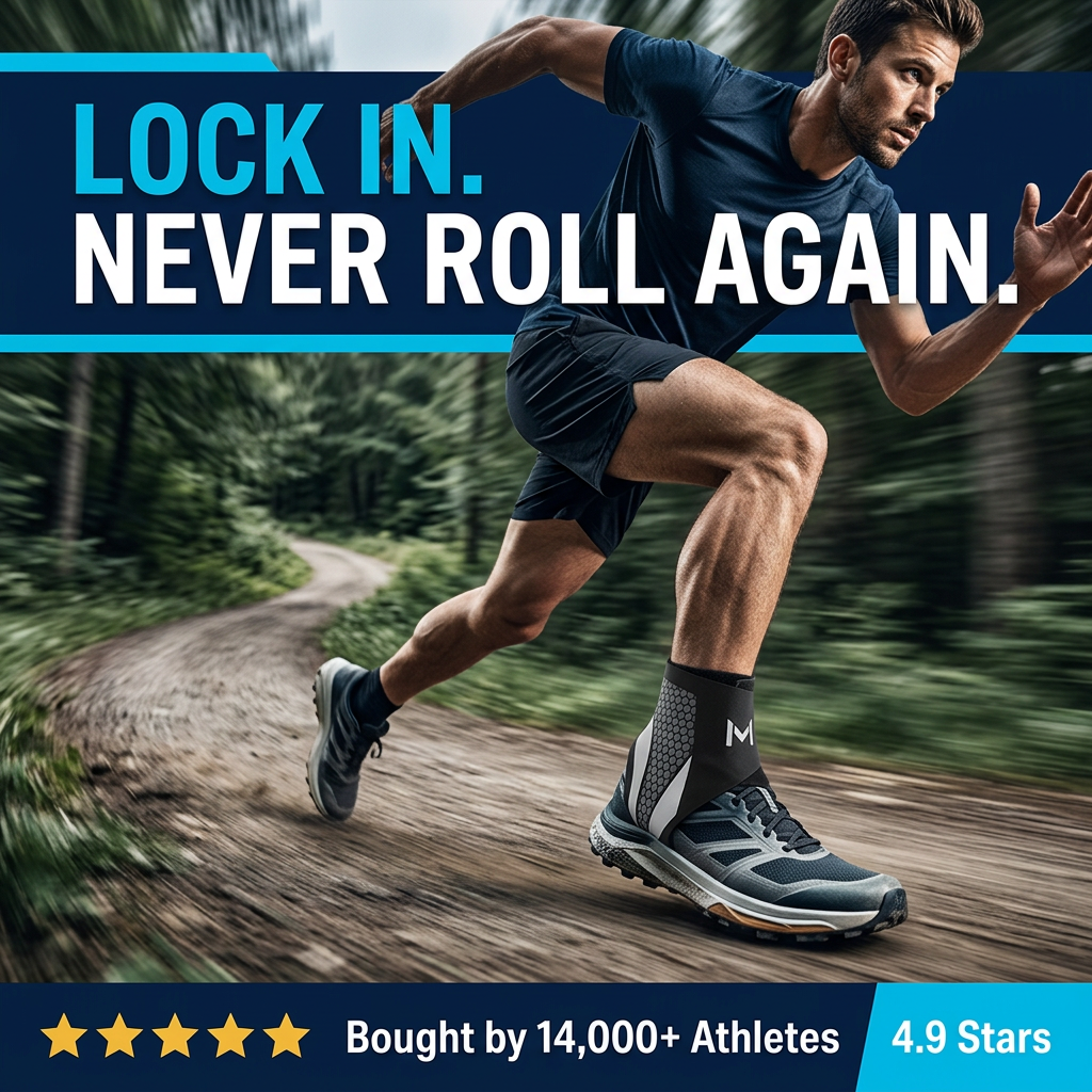 Athlete Recovery Lab Facebook ad: The Ankle Brace That Actually Fits In Your Shoes