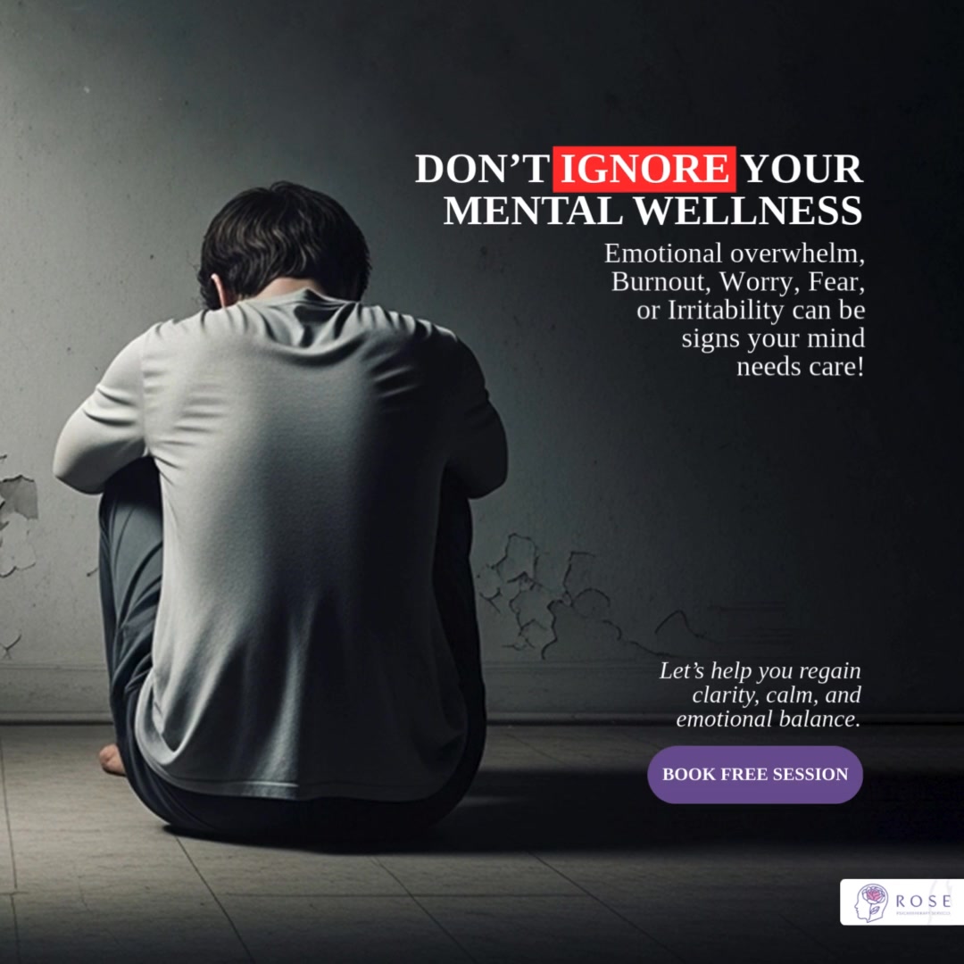 Rose Psychotherapy Centre Facebook ad: Struggling with depression, anxiety or emotional overwhelm?