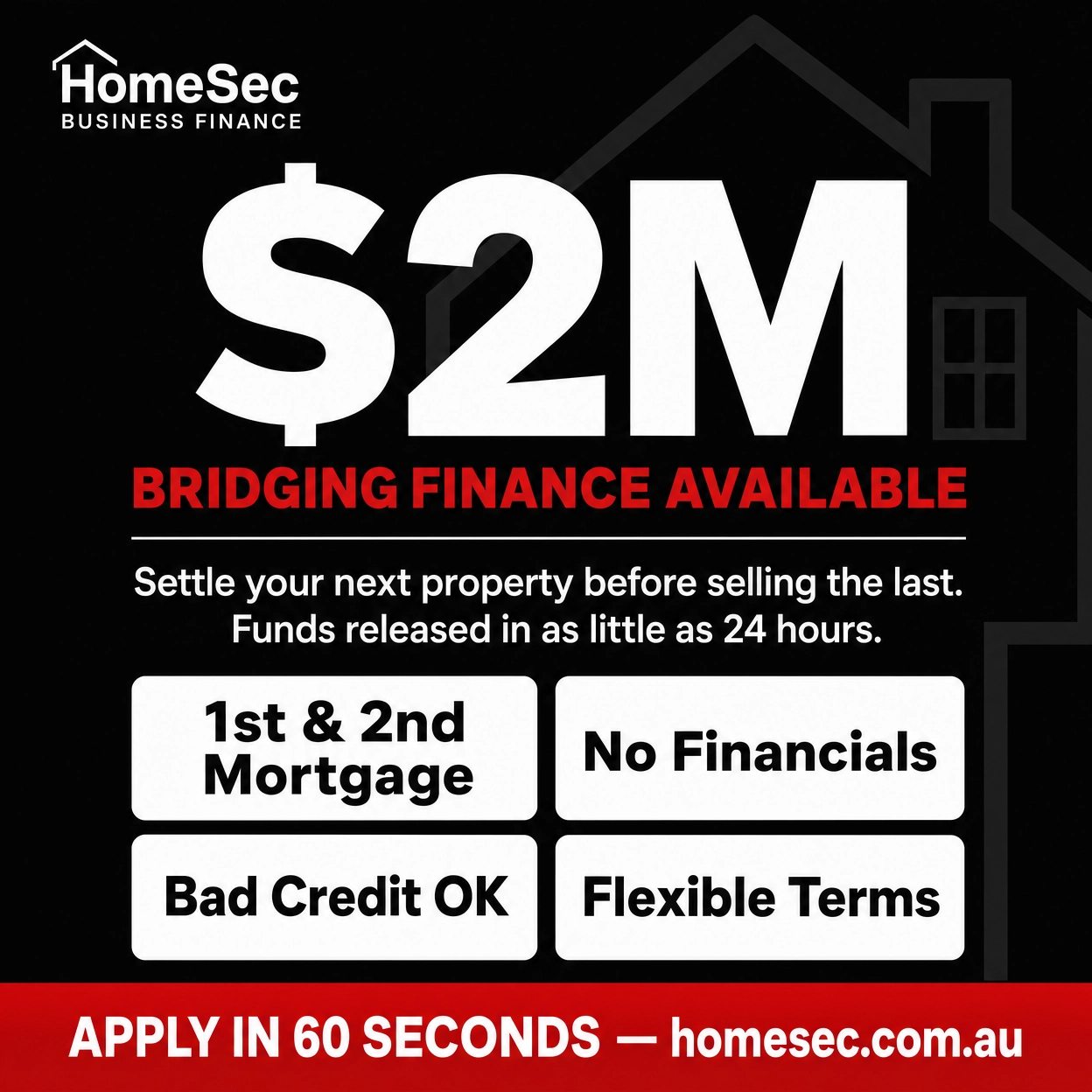 Homesec Business Finance Facebook ad
