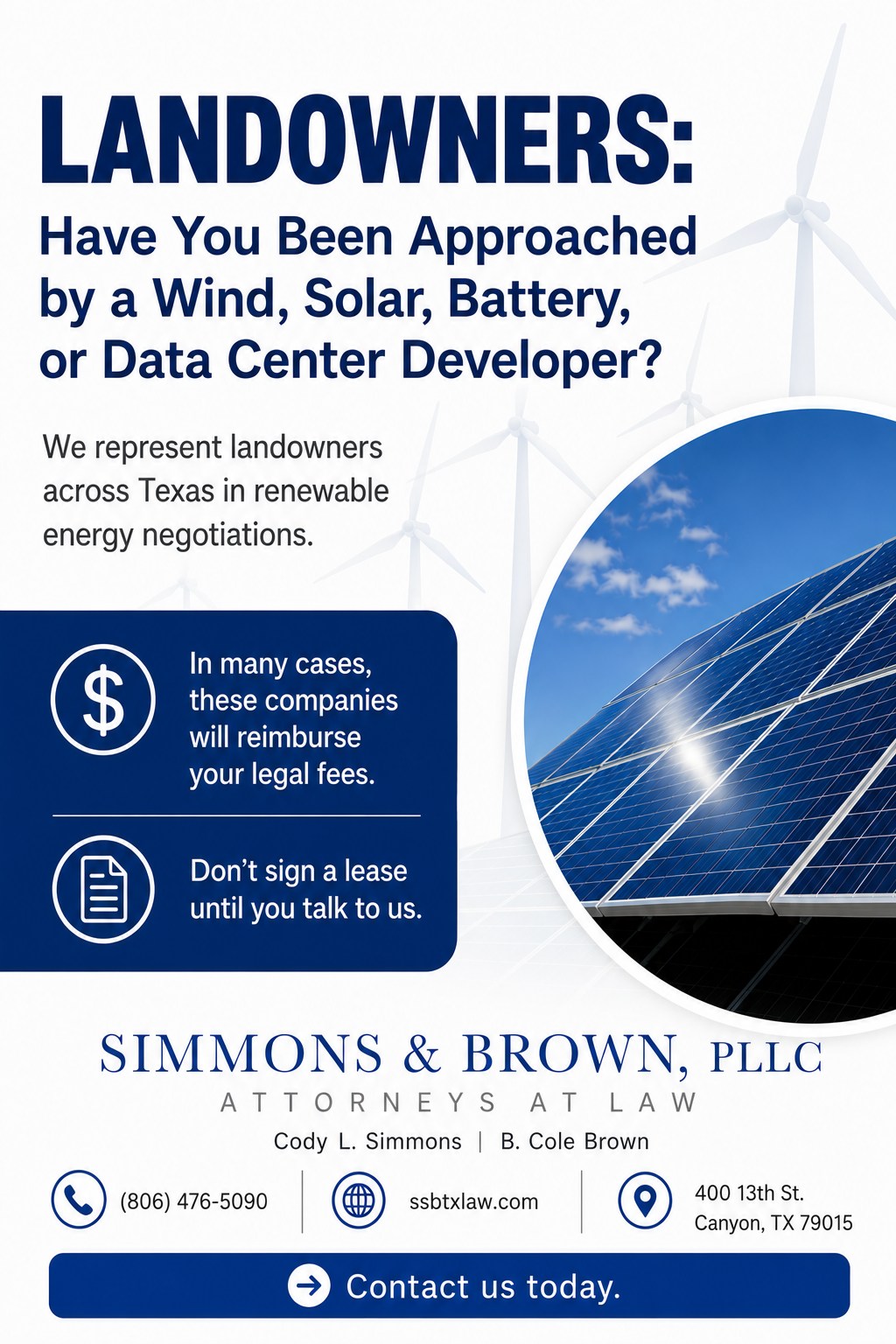 Simmons & Brown, PLLC Facebook ad