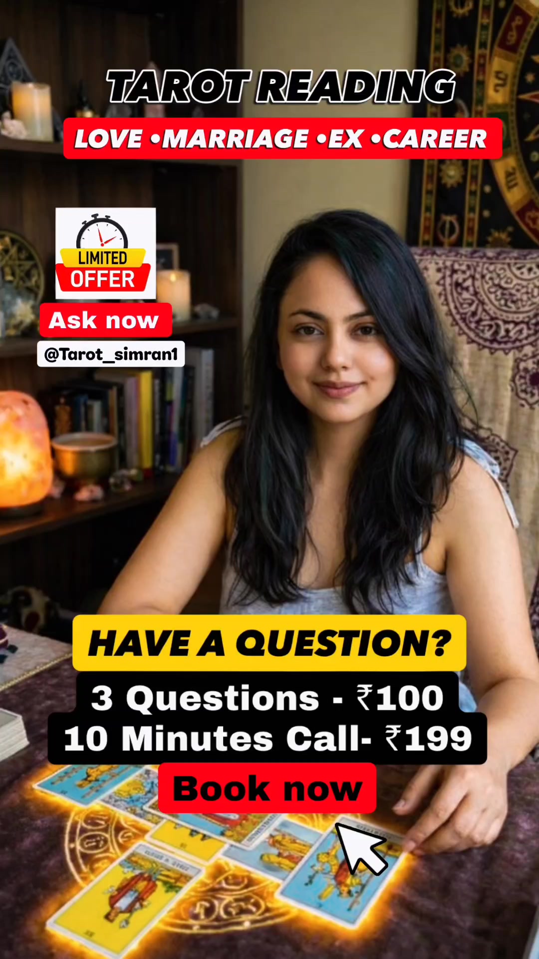 TarotSimran Facebook ad: Stuck in Love life, Ex, Marriage/Relationship issues or…