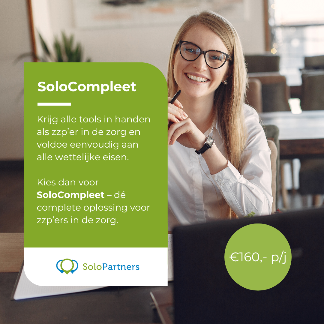 SoloPartners Facebook ad: Werk je als ZZP’er in de zorg?