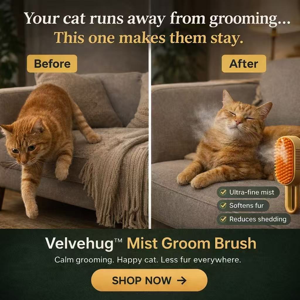 Velvehug Facebook ad: Say Goodbye to Painful Matting