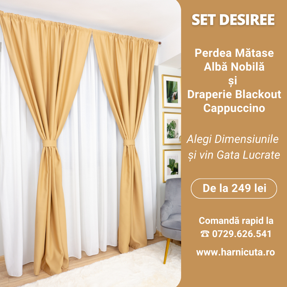 Hărnicuța.ro Facebook ad: Set Perdea si Draperii
