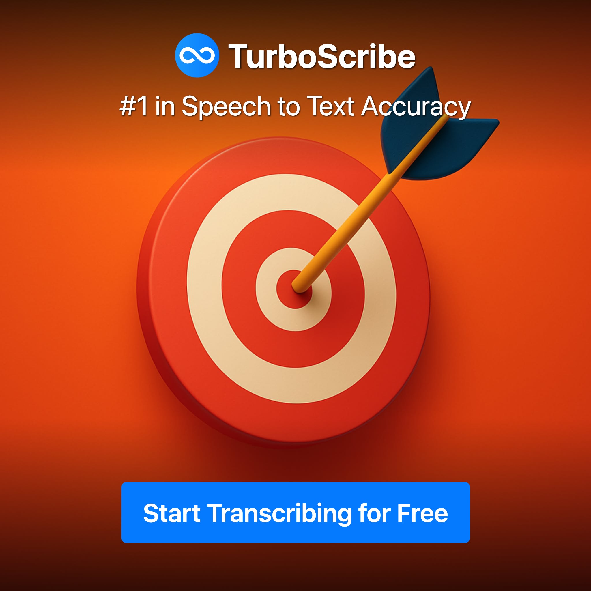 TurboScribe Facebook ad: Transcribe Audio and Video to Text