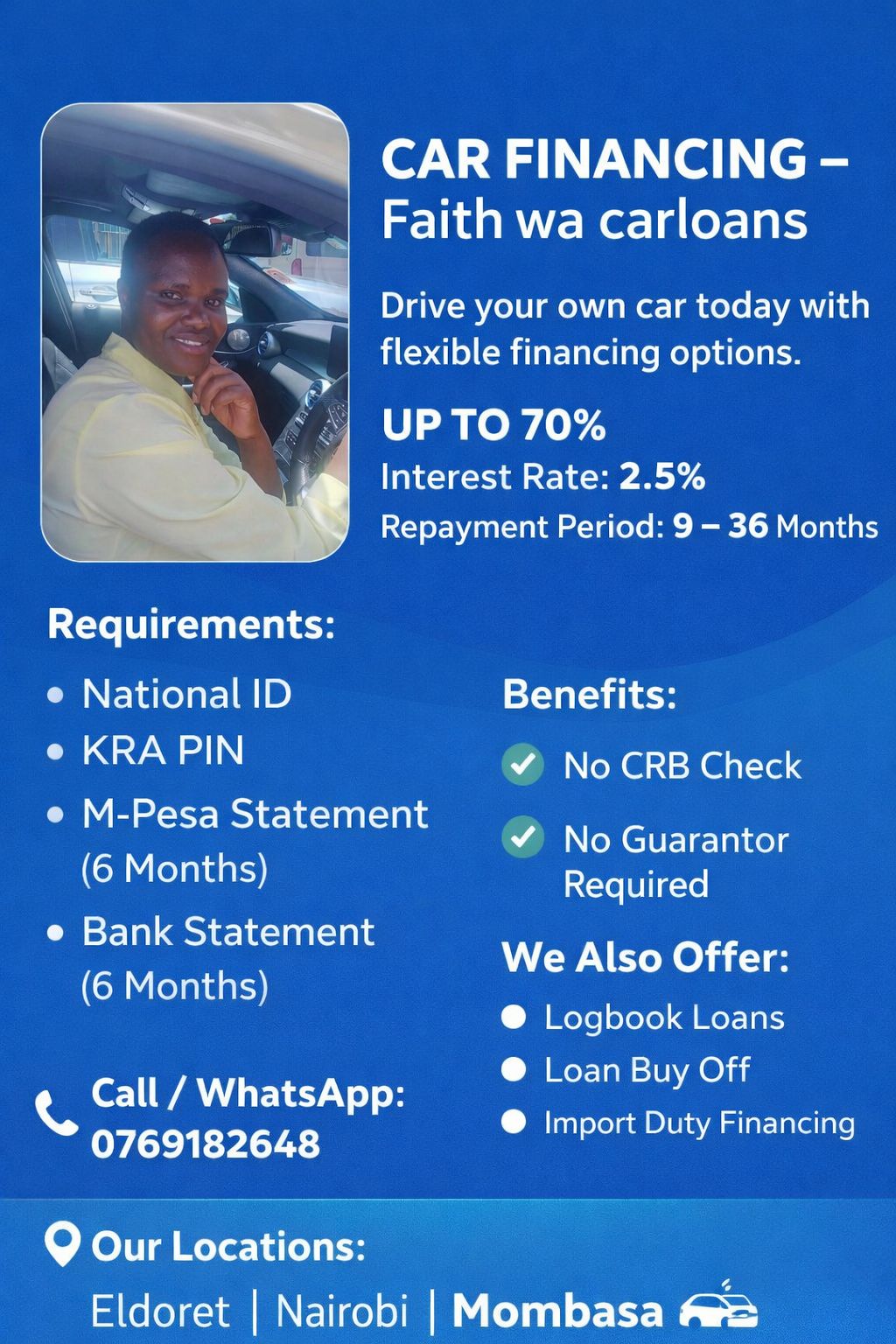 Faith Wa CarLoans  Facebook ad