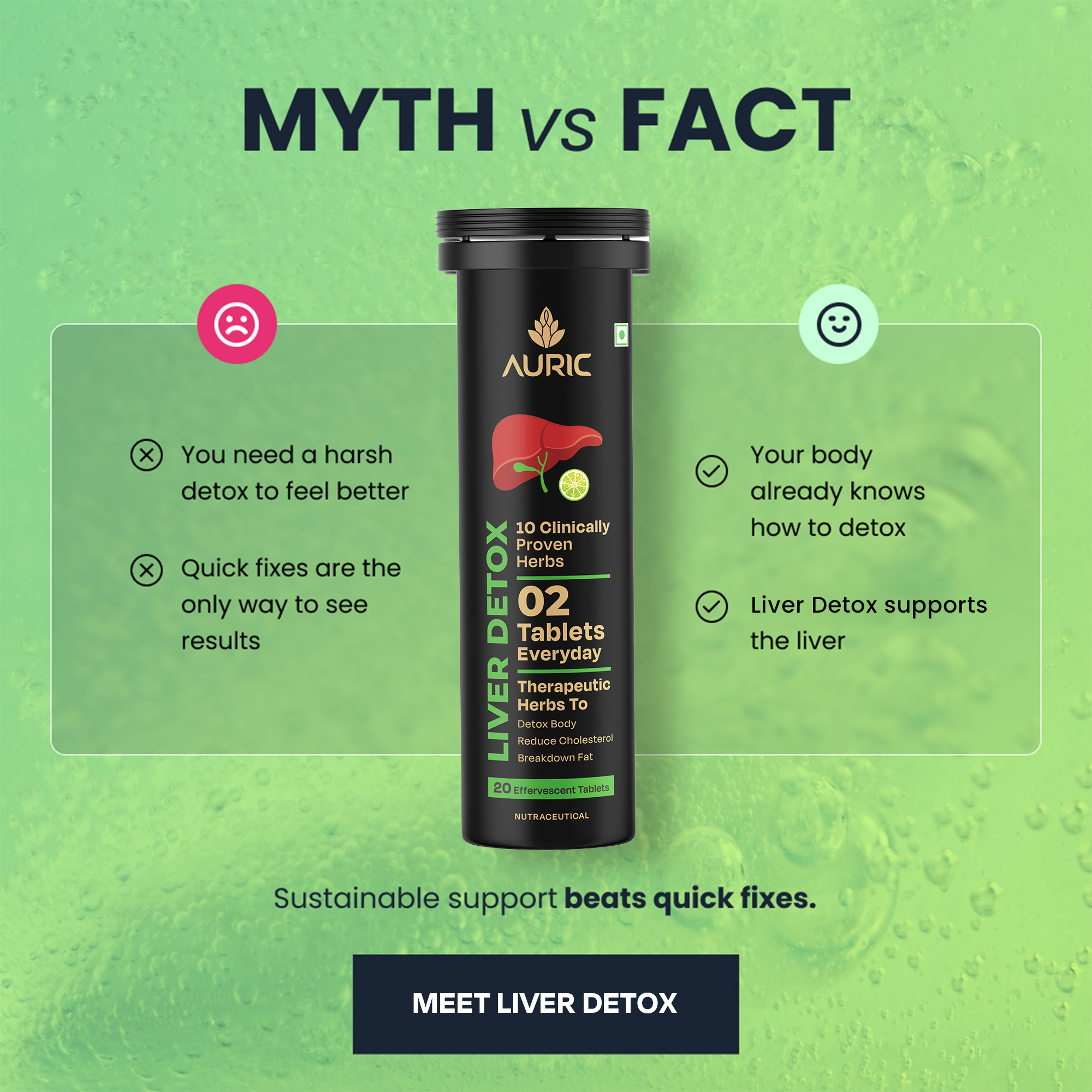 Auric Performance Booster Facebook ad