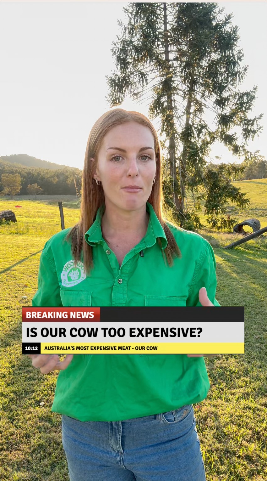 Dave and Bianca From Our Cow Facebook ad: Cheap Meat Costs More.