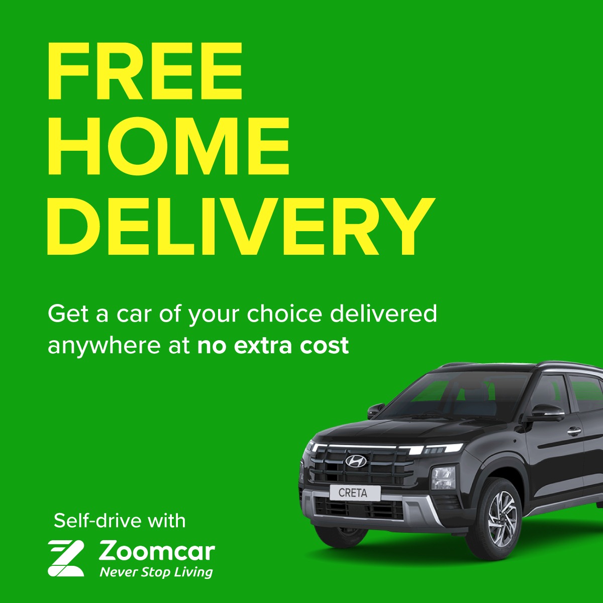 Zoomcar Facebook ad