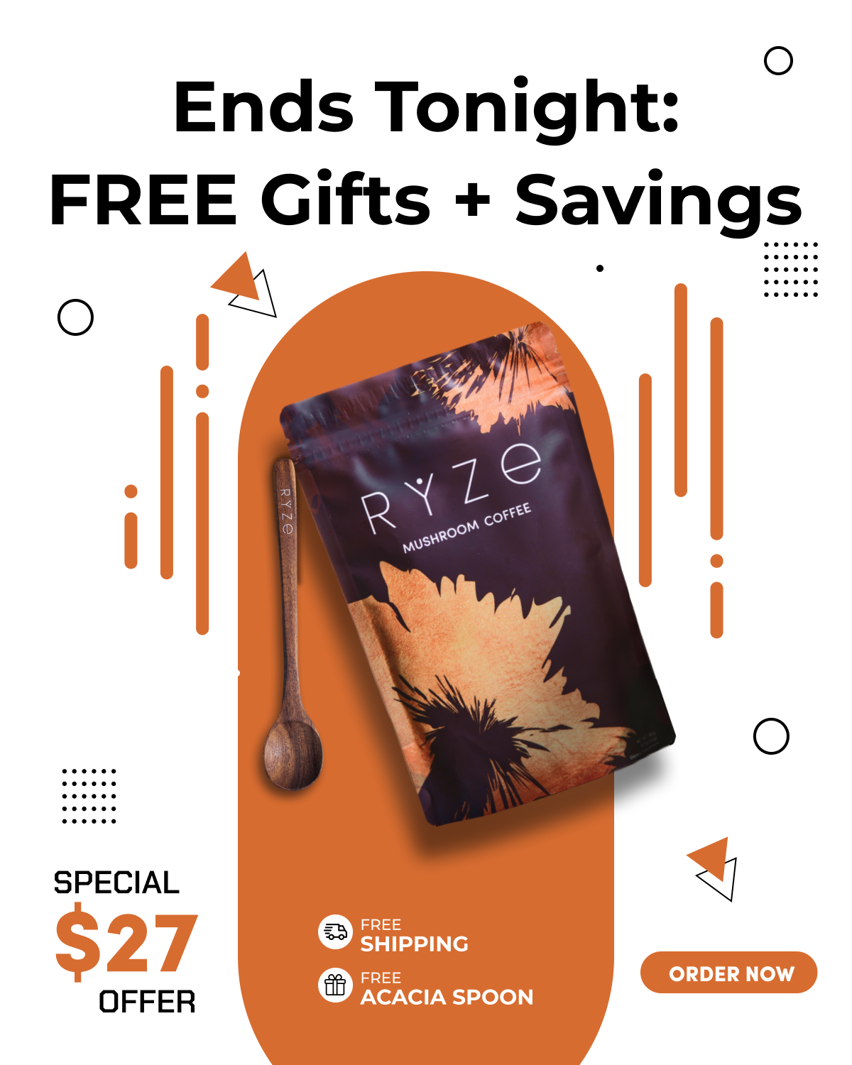 RYZE Superfoods Facebook ad