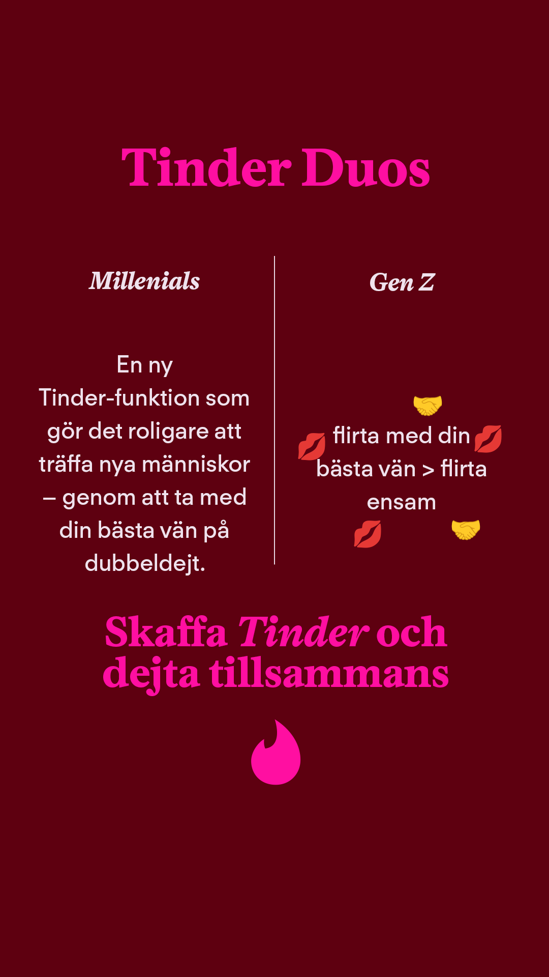 Tinder Facebook ad