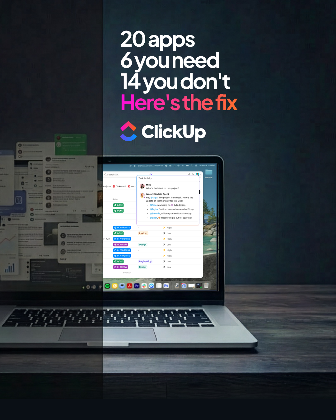 ClickUp Facebook ad