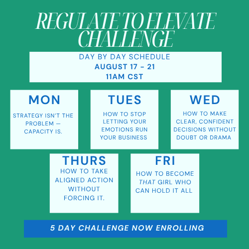 Emily Judice- emilyeatsandchats Facebook ad: Regulate to Elevate 5-Day Challenge | Emily Judice