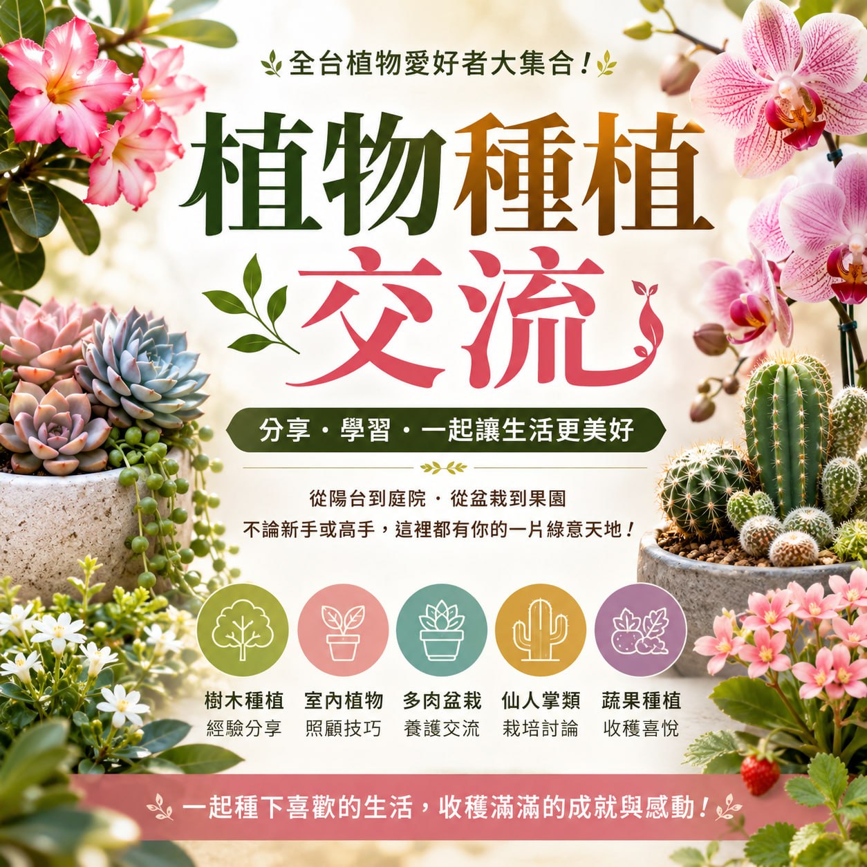 植物Life Facebook ad: 喜歡種植物的人都在這裡