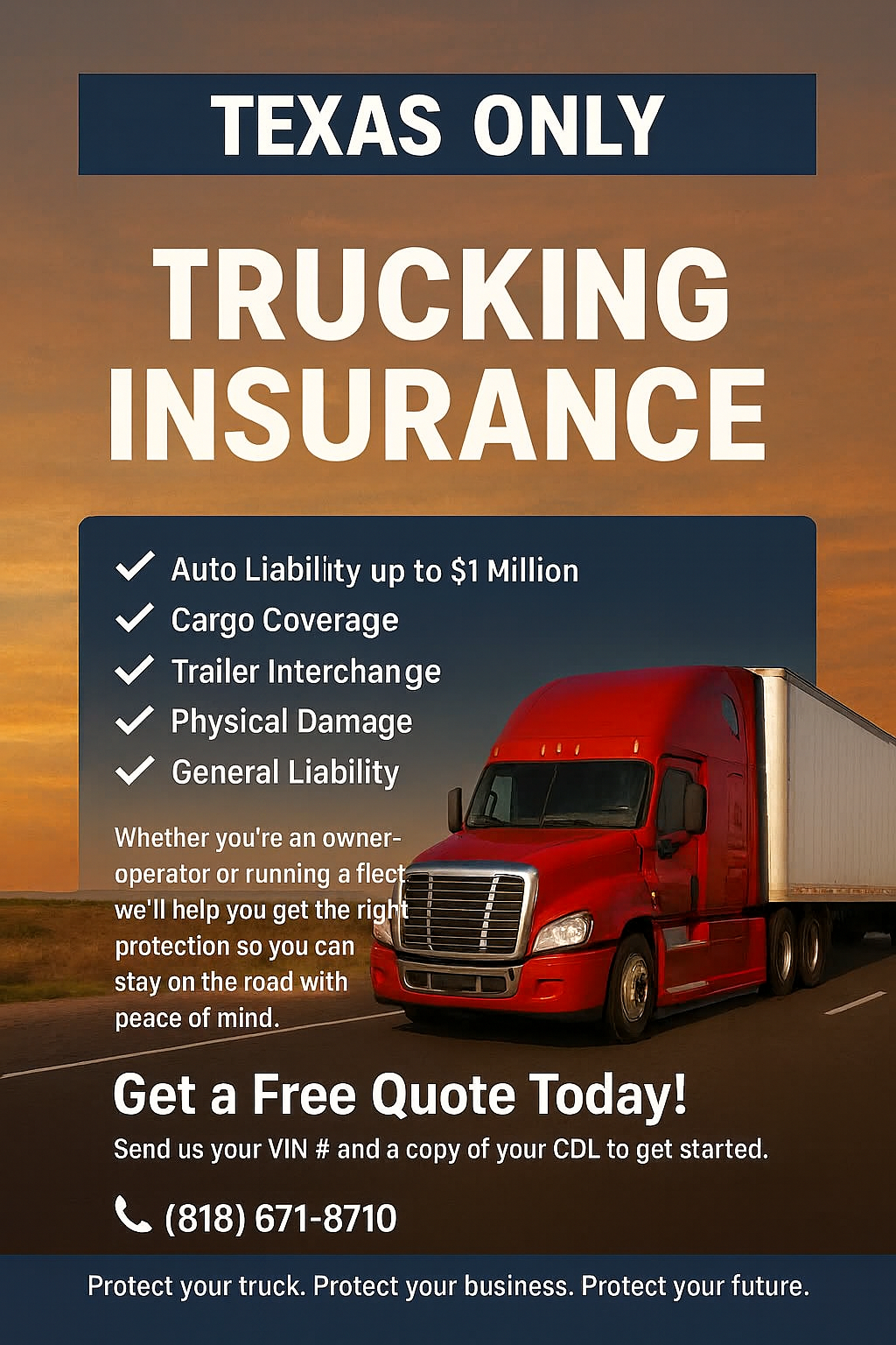 LG Trucking Insurance Facebook ad from Dec 16, 2025