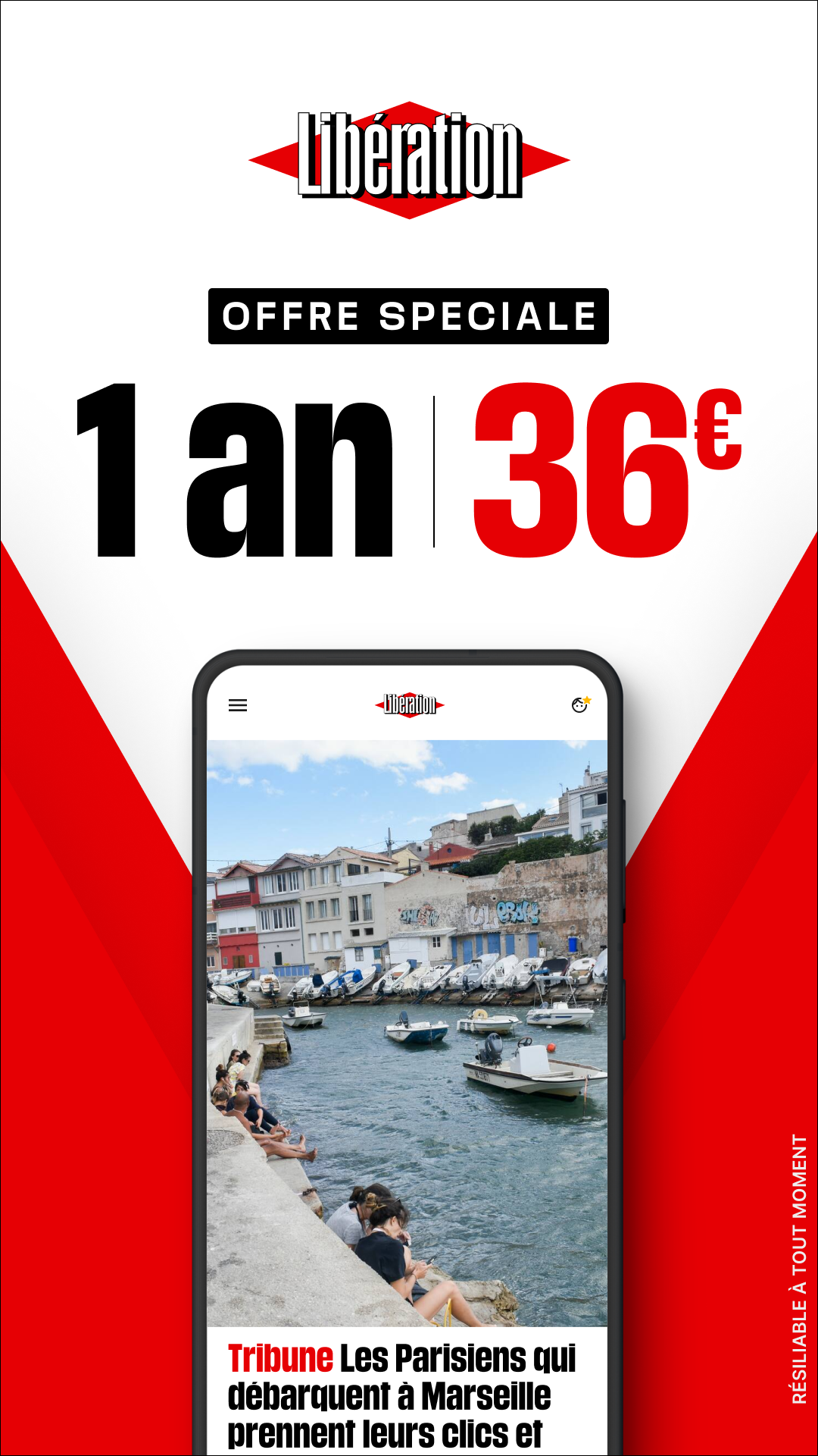 Libération Facebook ad